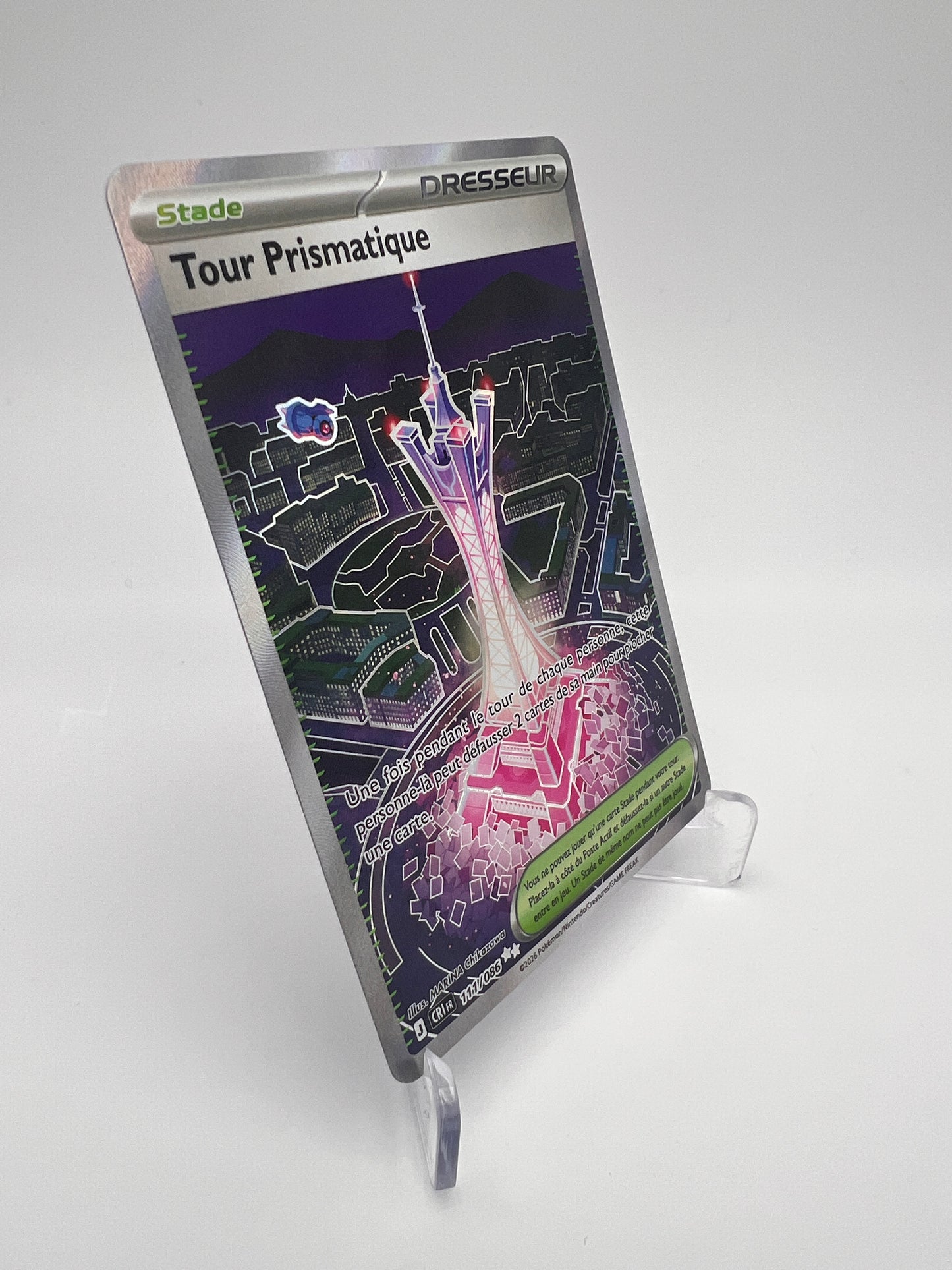 Tour Prismatique 111/086 - Chaos Ascendant - FR - Carte Dresseur Hyper Rare
