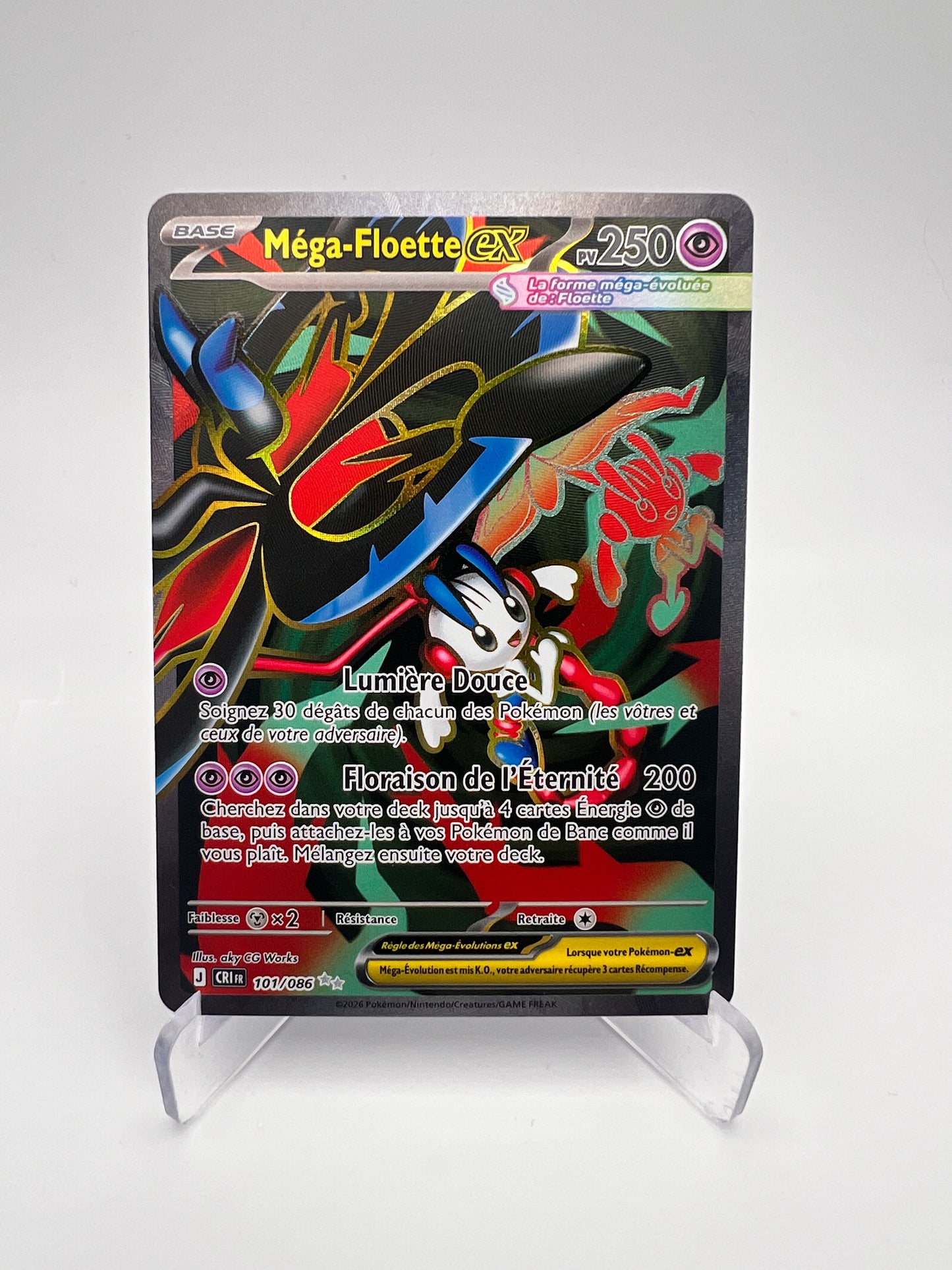 Méga-Floette ex 101/086 - Chaos Ascendant - FR - Ultra Rare Méga-Évolution