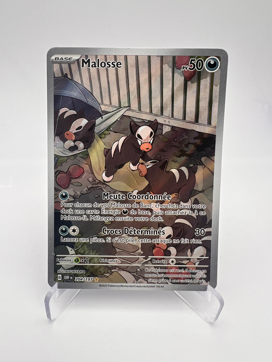 Malosse 204/197 - Flammes Obsidiennes - FR - Illustration Rare