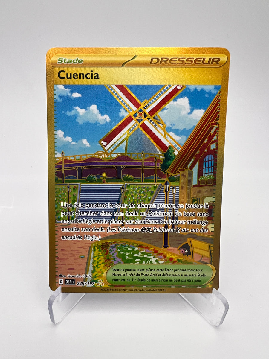 Cuencia 229/197 - Flammes Obsidiennes - FR - Hyper Rare Gold