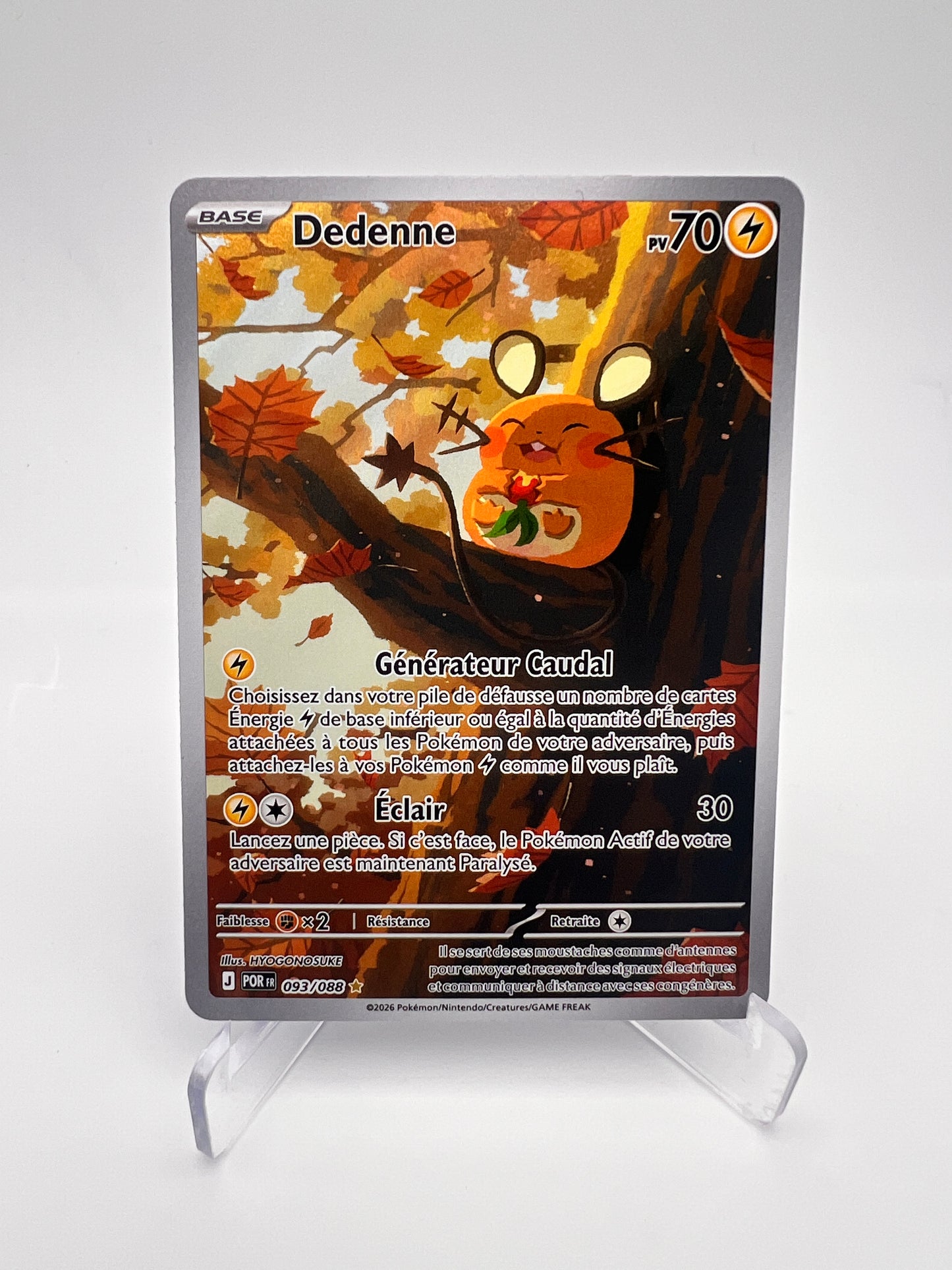 Dedenne 093/088 - Tempête Argentée - Illustration Rare - FR - Near Mint