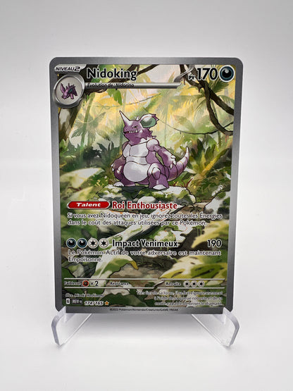 Nidoking 174/165 – Pokémon 151 – FR – Illustration Rare – Near Mint