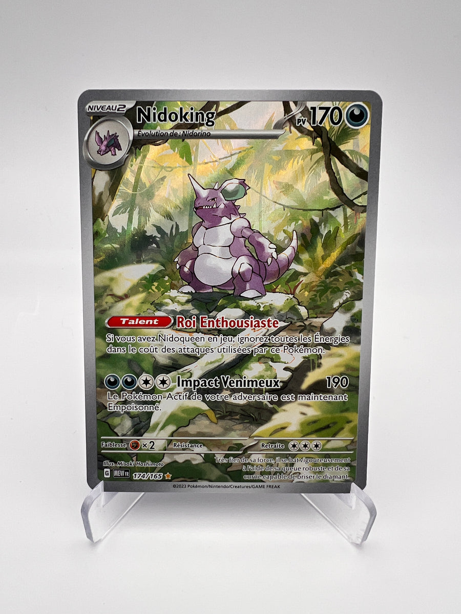 Nidoking 174/165 – Pokémon 151 – FR – Illustration Rare – Near Mint