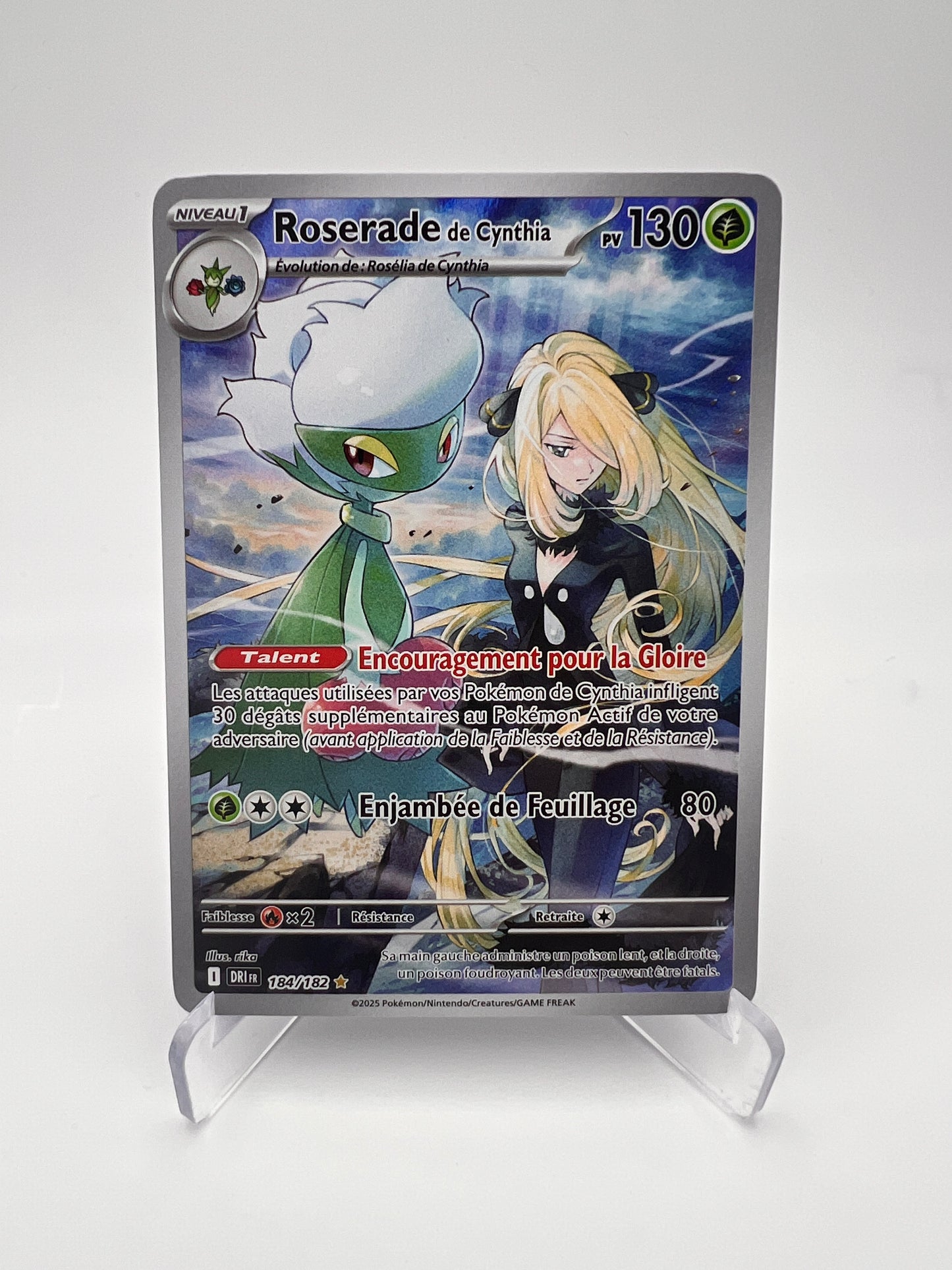 Roserade de Cynthia 184/182 – Rivalités Destinées – FR – Illustration Rare – Near Mint