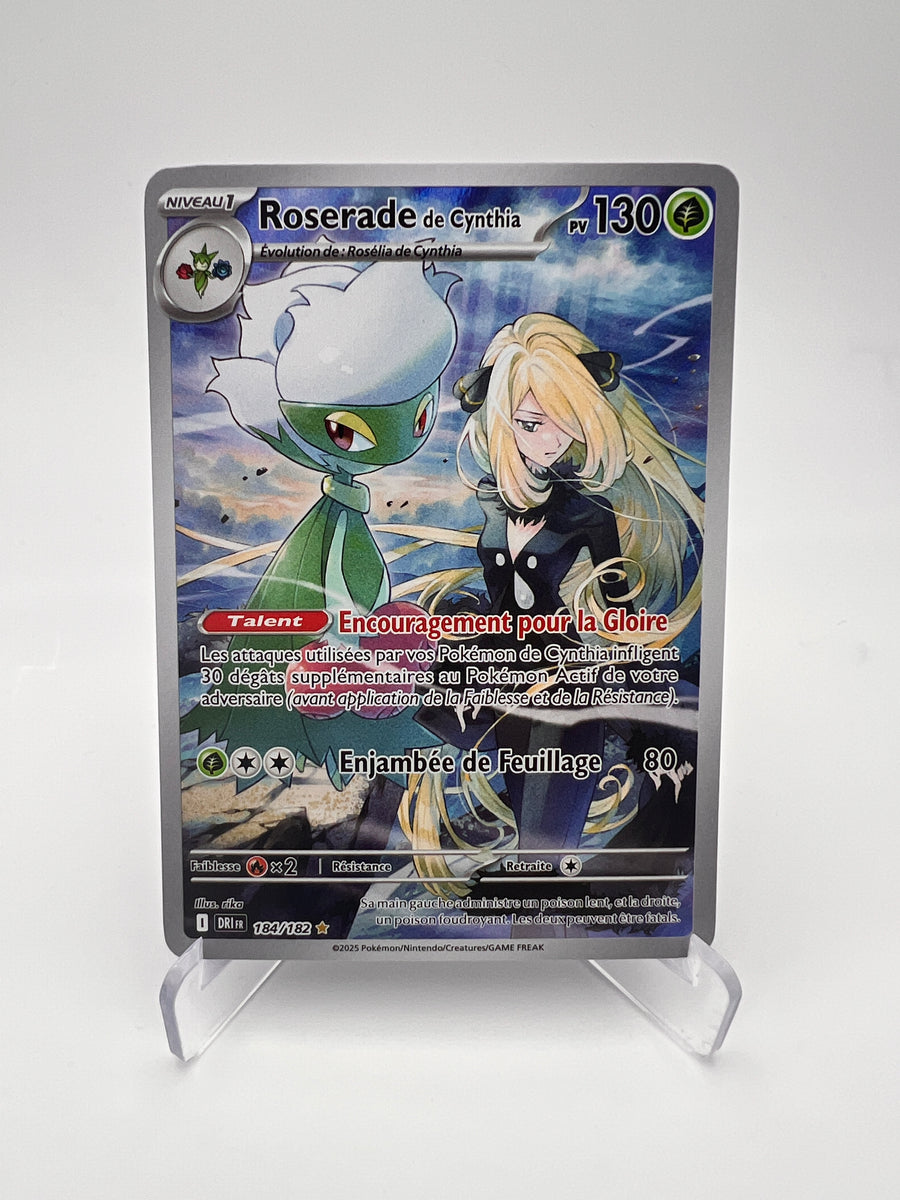 Roserade de Cynthia 184/182 – Rivalités Destinées – FR – Illustration Rare – Near Mint