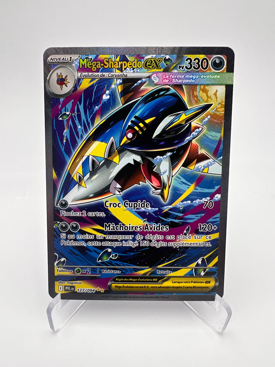 Méga-Sharpedo ex 127/094 – Foudre Noire – FR – SAR – Near Mint