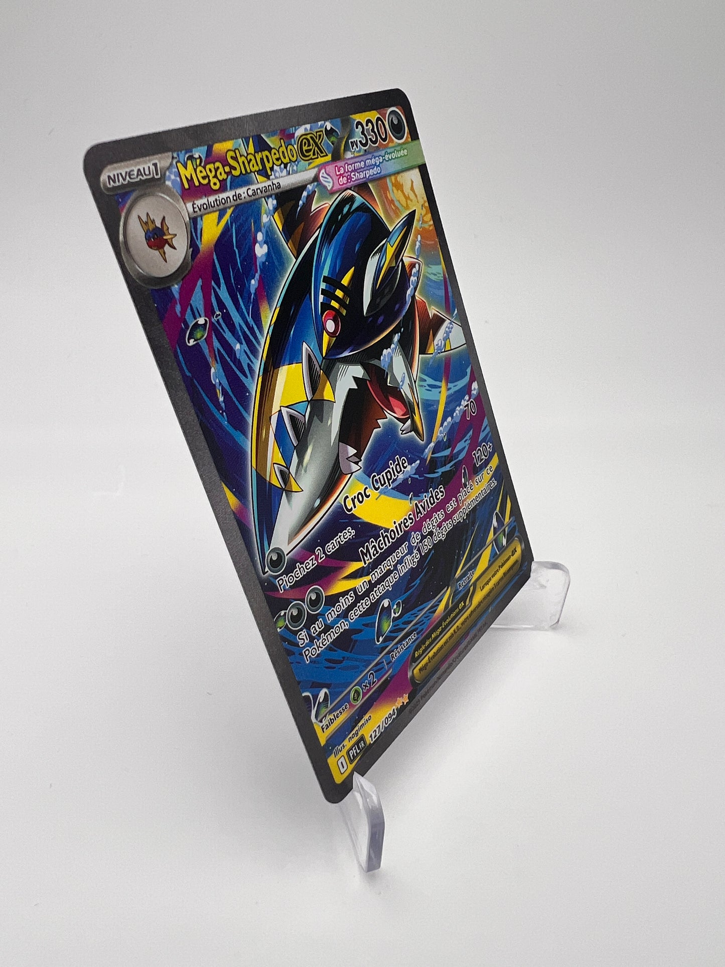 Méga-Sharpedo ex 127/094 – Foudre Noire – FR – SAR – Near Mint