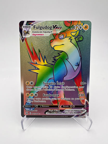 Fulgudog VMAX 267/264 – Poing de Fusion – FR – Rainbow Rare – Near Mint