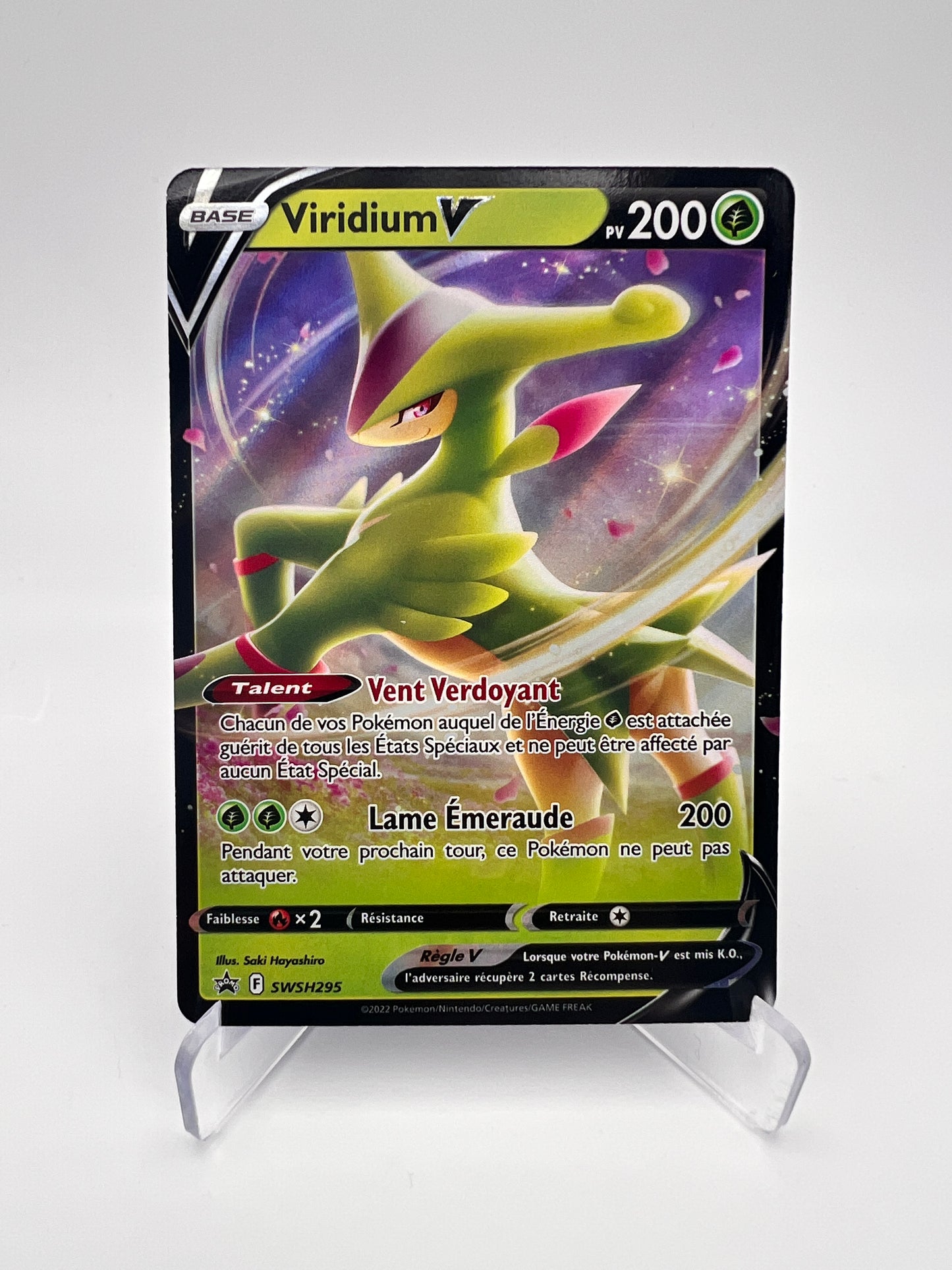 Viridium V SWSH295 – Promo Black Star – FR – Near Mint – Pokémon V