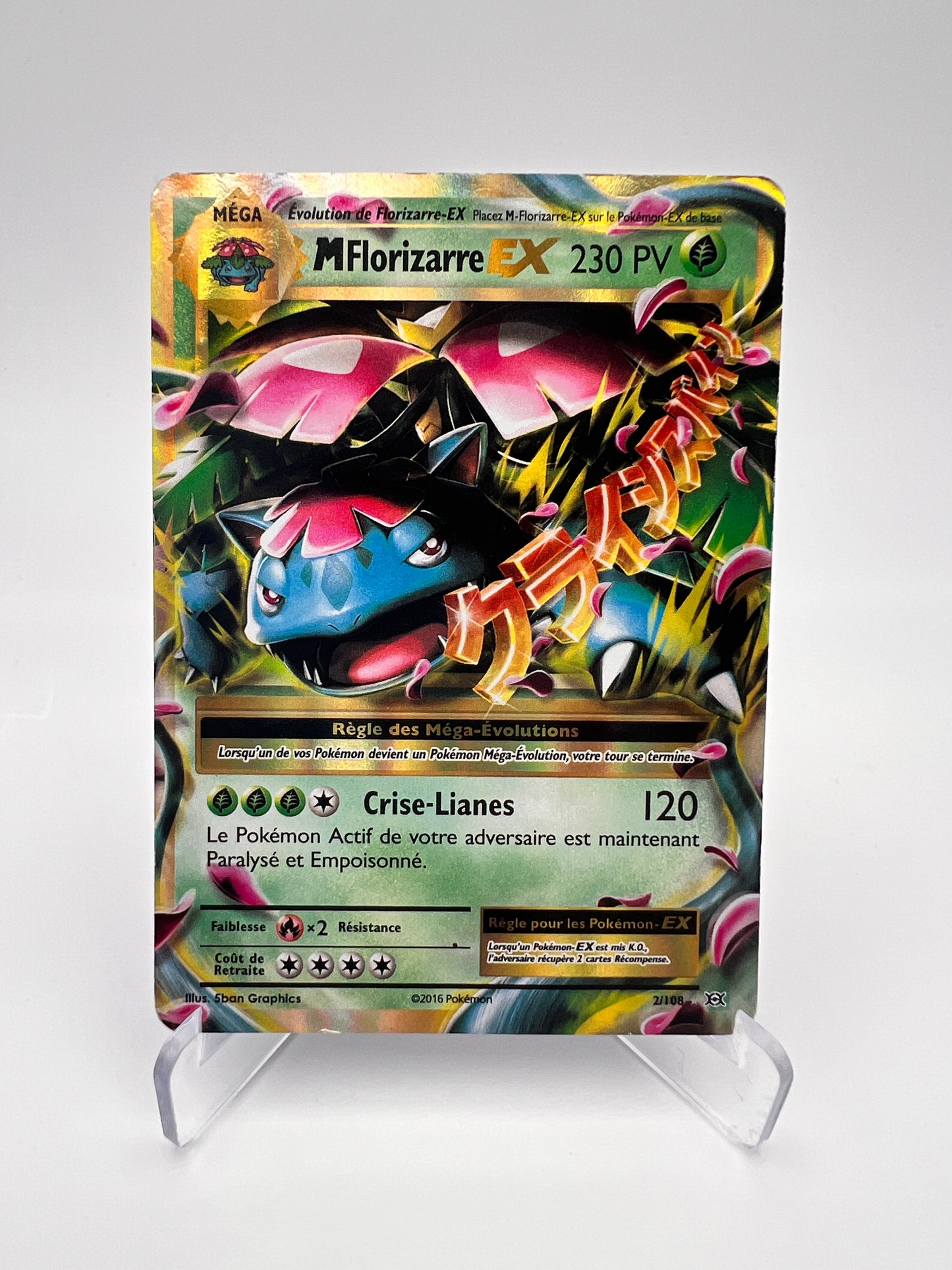 M Florizarre EX 2/108 – XY Évolutions – FR – Excellent – Ultra Rare