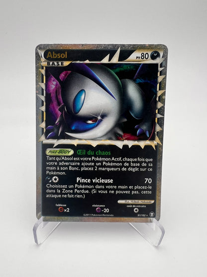 Absol 91/102 – Triomphe – FR – État Moyen – Rare Holo