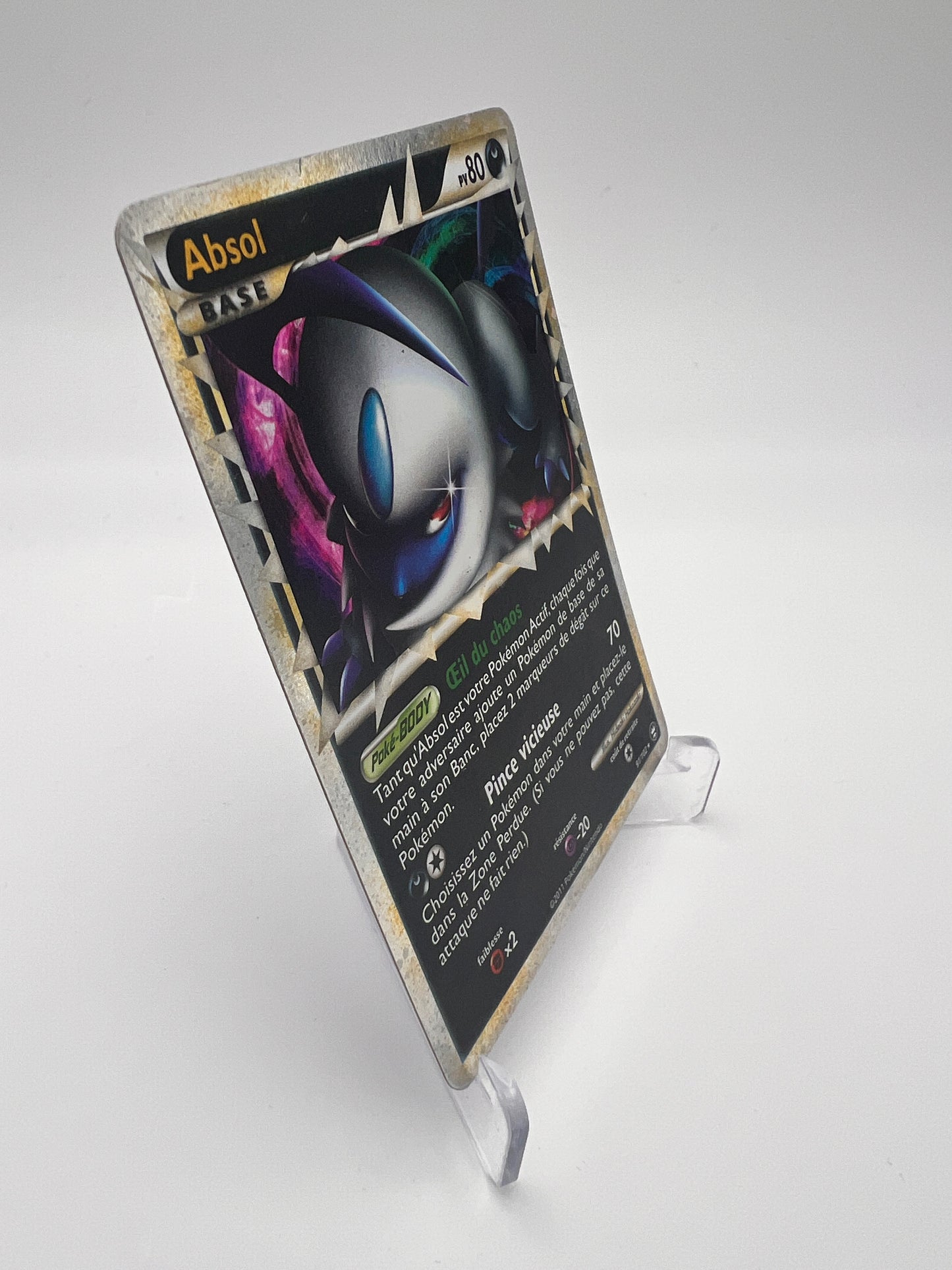 Absol 91/102 – Triomphe – FR – État Moyen – Rare Holo