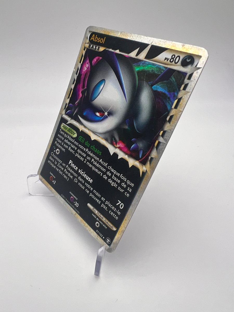 Absol 91/102 – Triomphe – FR – État Moyen – Rare Holo