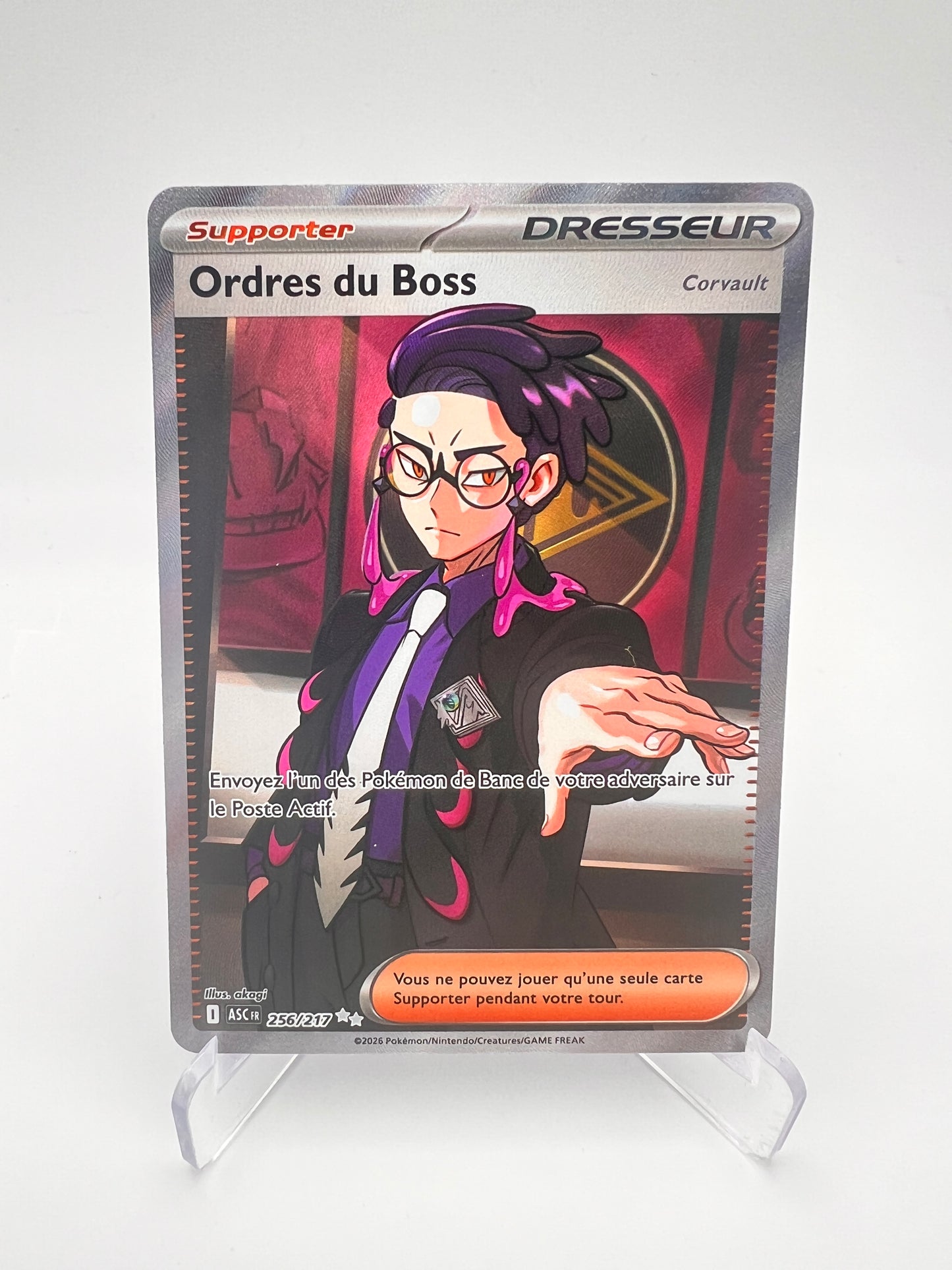 Ordres du Boss (Corvault) 256/217 – Chaos Ascendant – FR – Near Mint – Illustration Spéciale Rare
