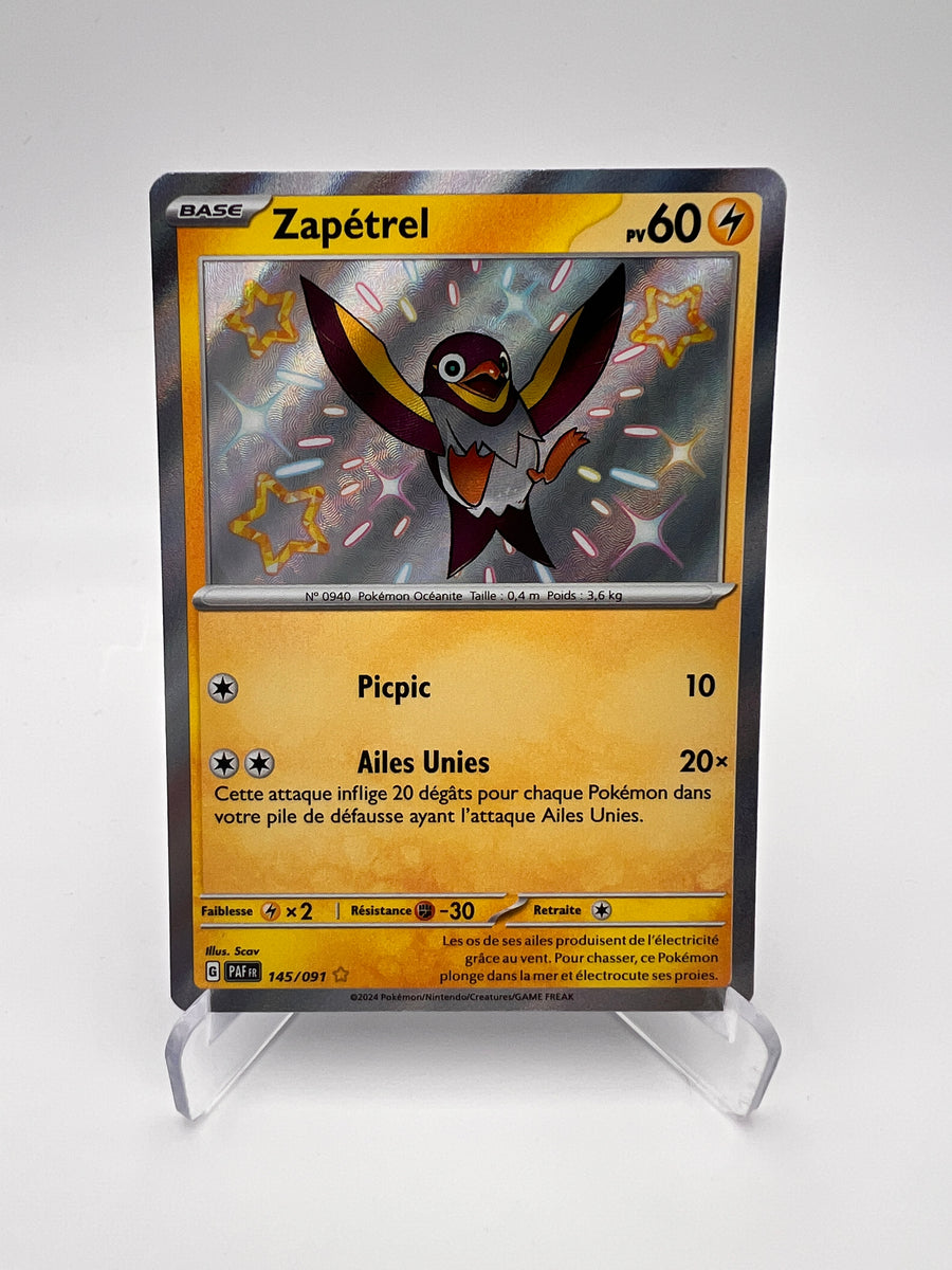 Zapétrel 145/091 – Destinées de Paldea – FR – Near Mint – Illustration Rare Shiny