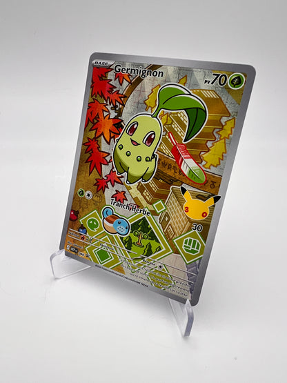 Germignon 046 – AR ⭐ – Starter 30 ans – Near Mint – Carte Pokémon