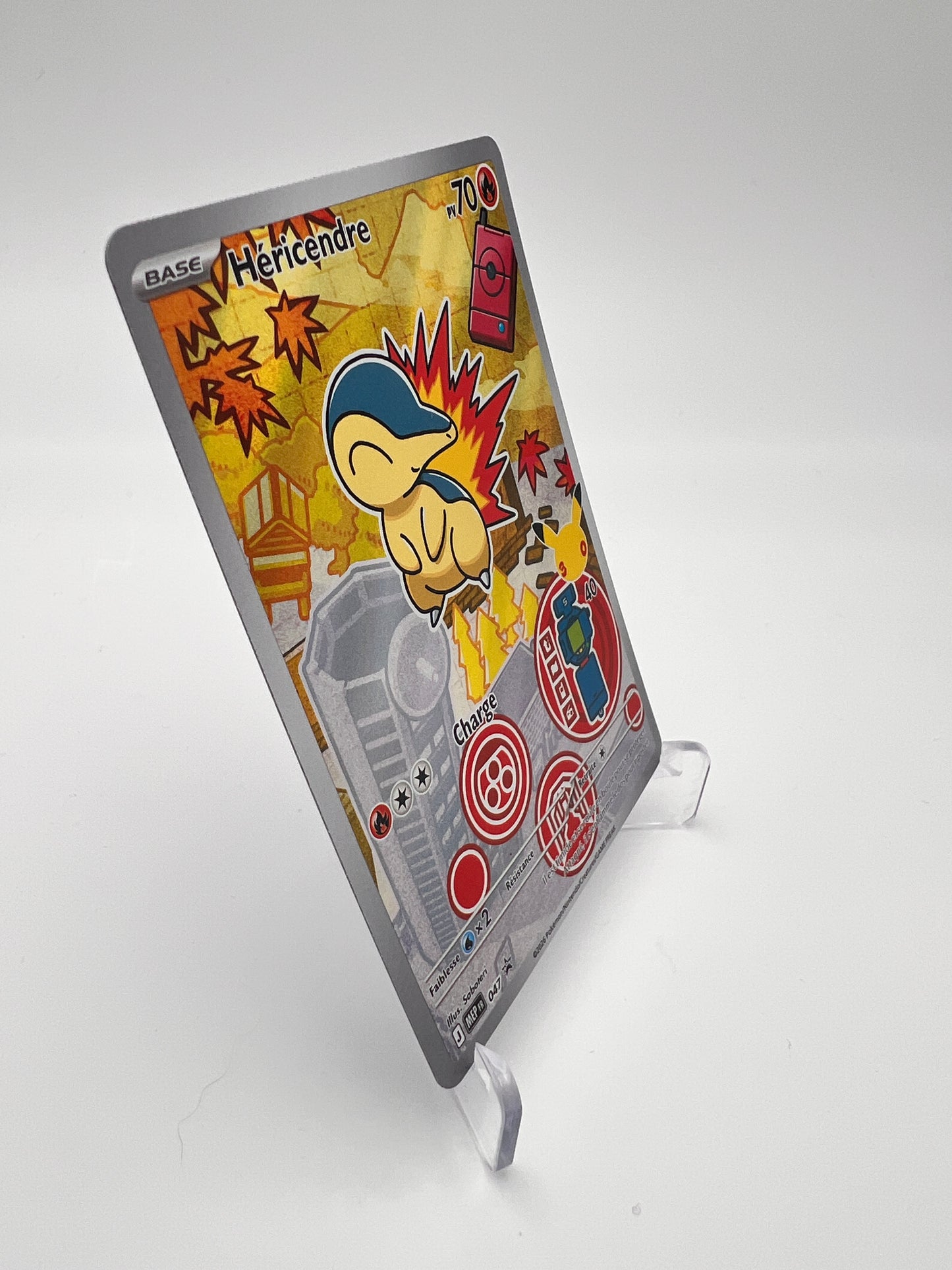 Héricendre 047 – AR ⭐ – Starter 30 ans – Near Mint – Carte Pokémon