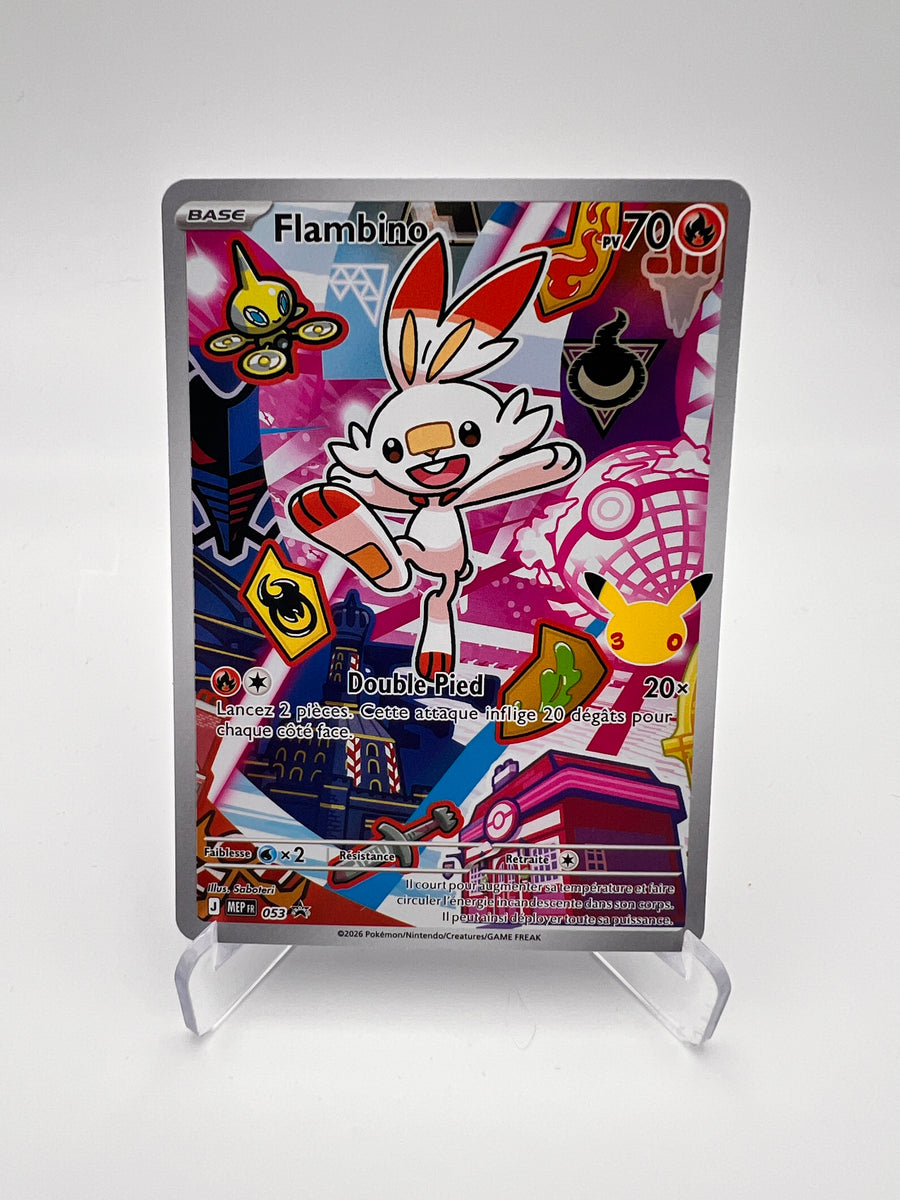 Flambino 053 – AR ⭐ – Starter 30 ans – Near Mint – Carte Pokémon