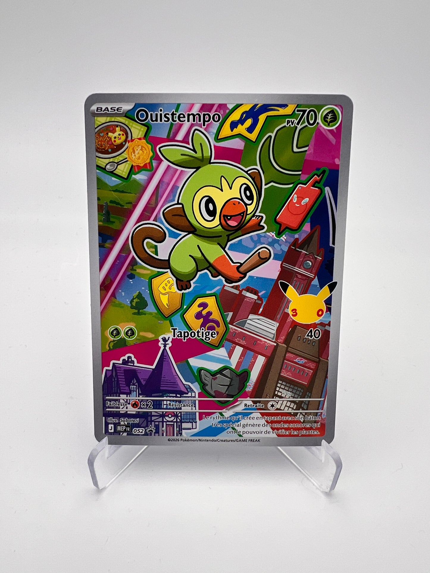 Ouistempo 052 – AR ⭐ – Starter 30 ans – Near Mint – Carte Pokémon