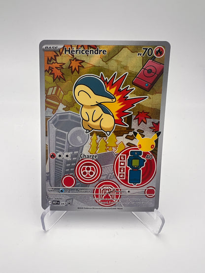 Héricendre 047 – AR ⭐ – Starter 30 ans – Near Mint – Carte Pokémon