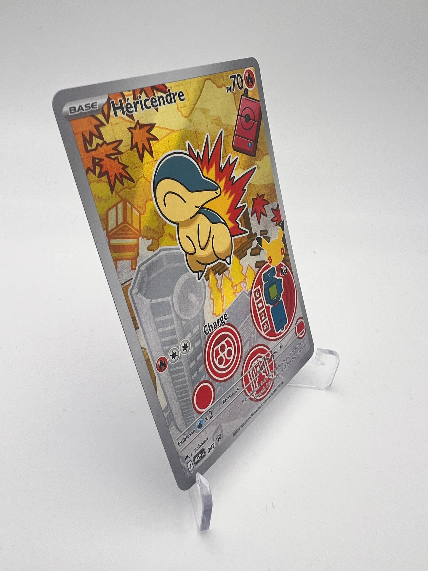 Héricendre 047 – AR ⭐ – Starter 30 ans – Near Mint – Carte Pokémon