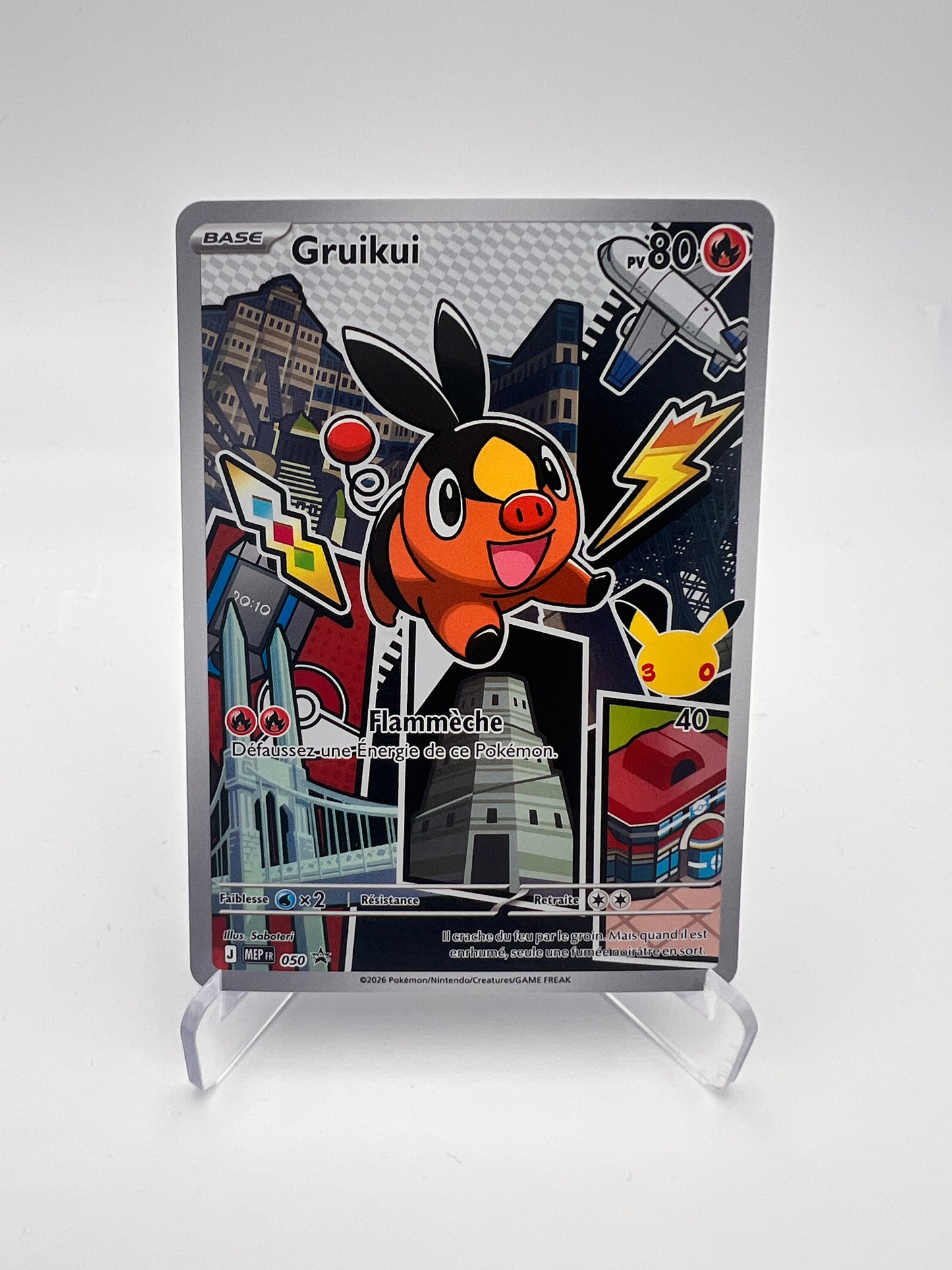 Gruikui 050 – AR ⭐ – Starter 30 ans – Near Mint – Carte Pokémon