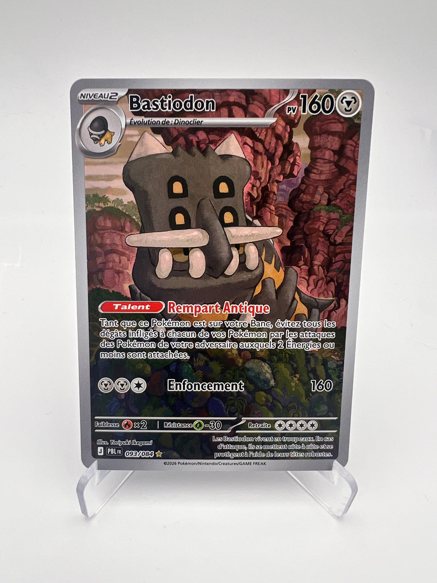 Bastiodon 093/084 – Illustration Rare – Nuit Noire (PBL) – Near Mint – Carte Pokémon