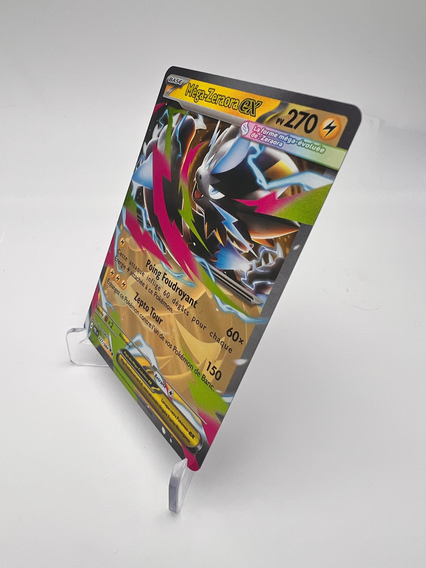 Méga-Zeraora ex 027/084 – Double Rare – Nuit Noire (PBL) – Near Mint – Carte Pokémon