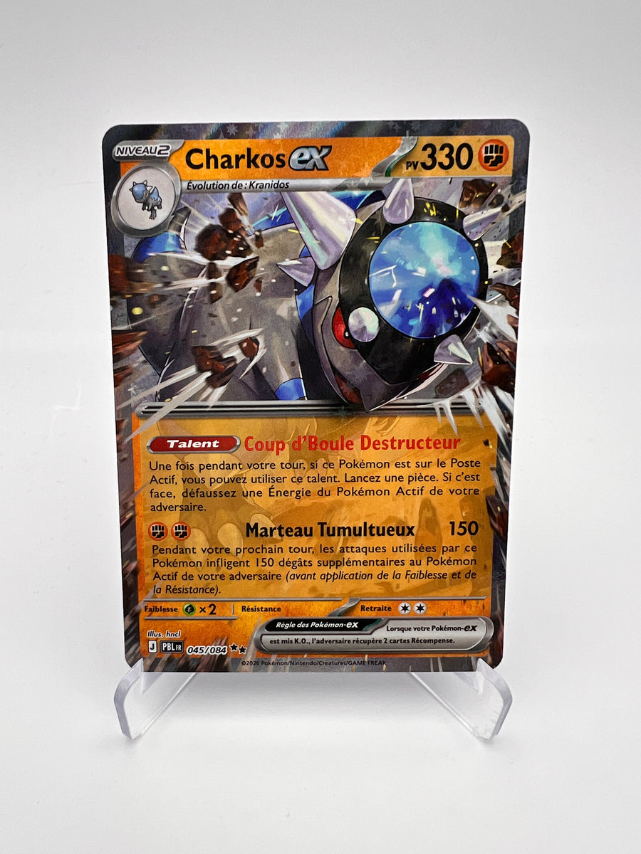 Charkos ex 045/084 – Double Rare – Nuit Noire (PBL) – Near Mint – Carte Pokémon