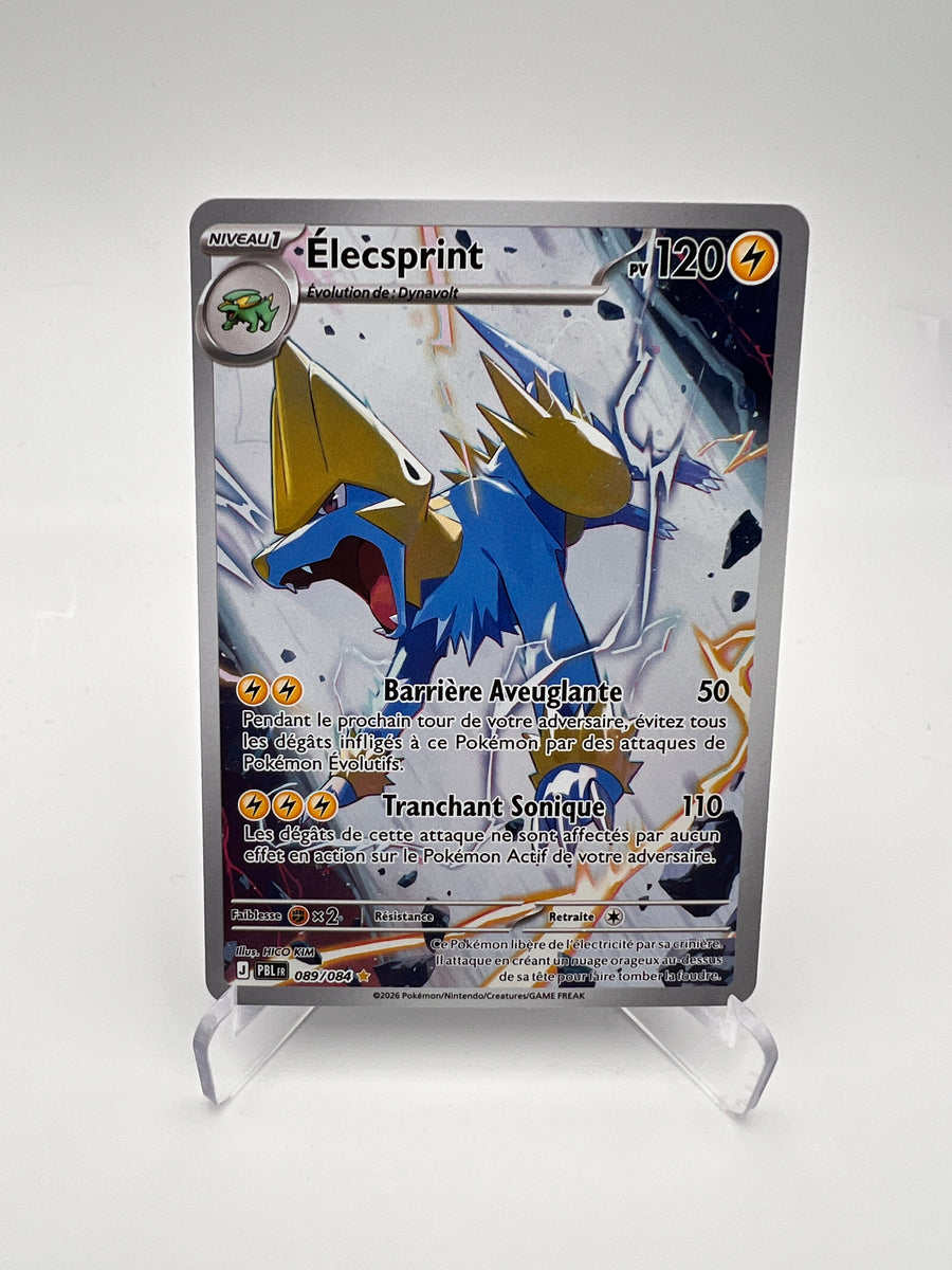 Élecsprint 089/084 – Illustration Rare – Nuit Noire (PBL) – Near Mint – Carte Pokémon