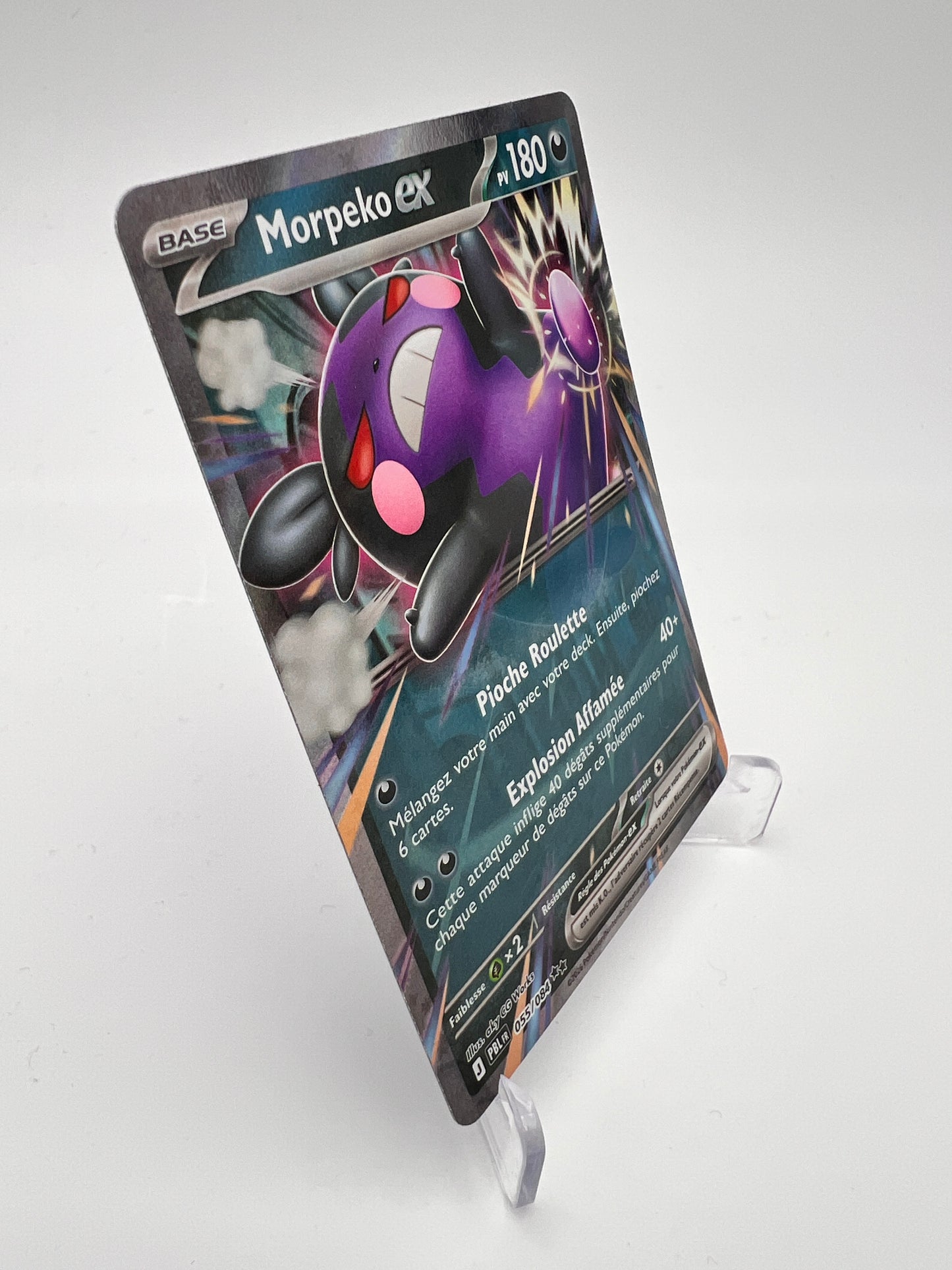 Morpeko ex 055/084 – Double Rare – Nuit Noire (PBL) – Near Mint – Carte Pokémon