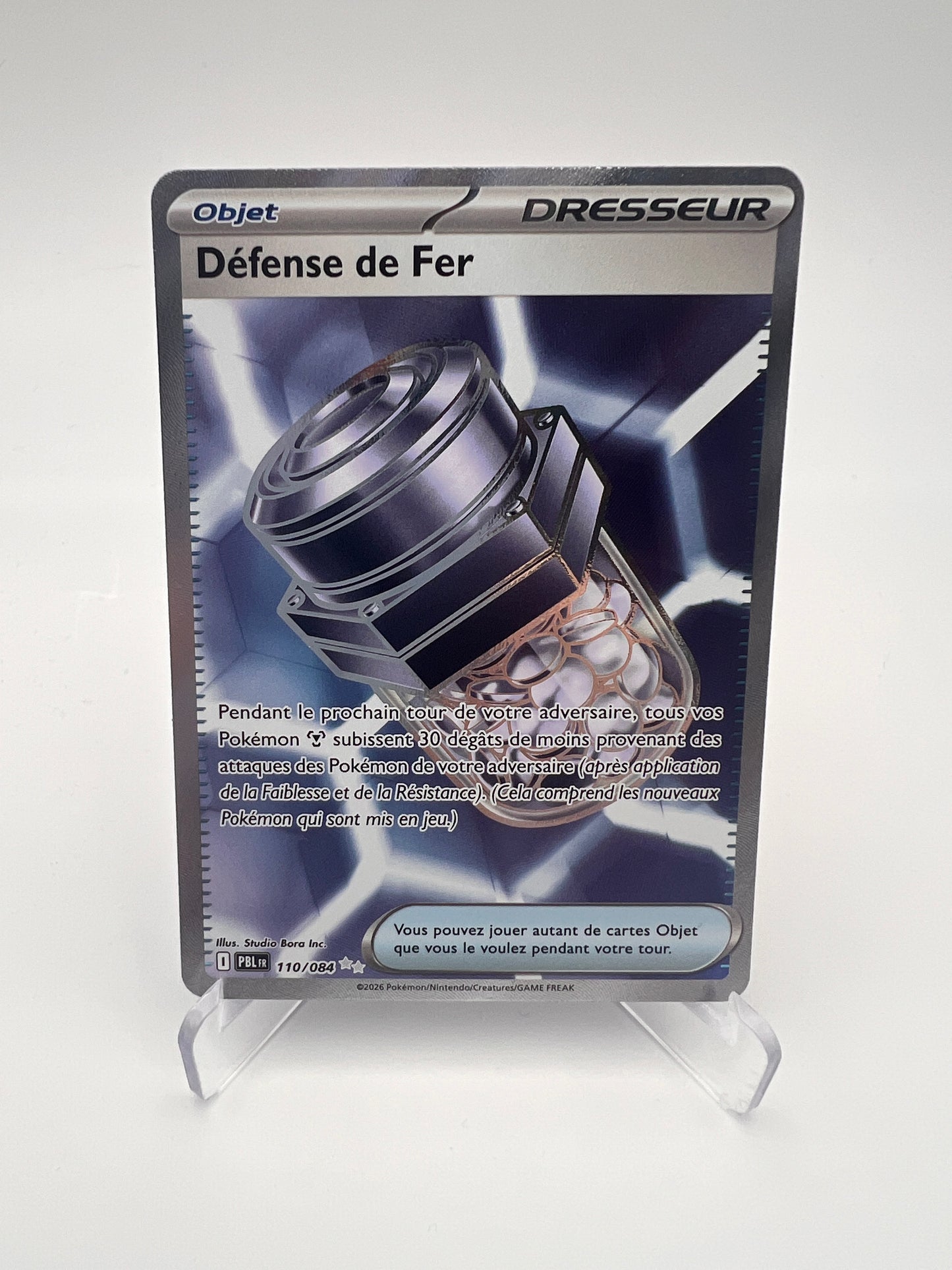 Défense de Fer 110/084 – Ultra Rare – Nuit Noire – Near Mint – Carte Pokémon