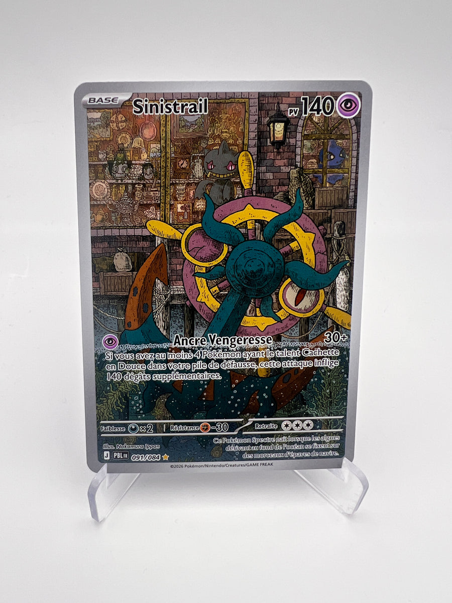Sinistrail 091/084 – Illustration Rare – Nuit Noire – Near Mint – Carte Pokémon