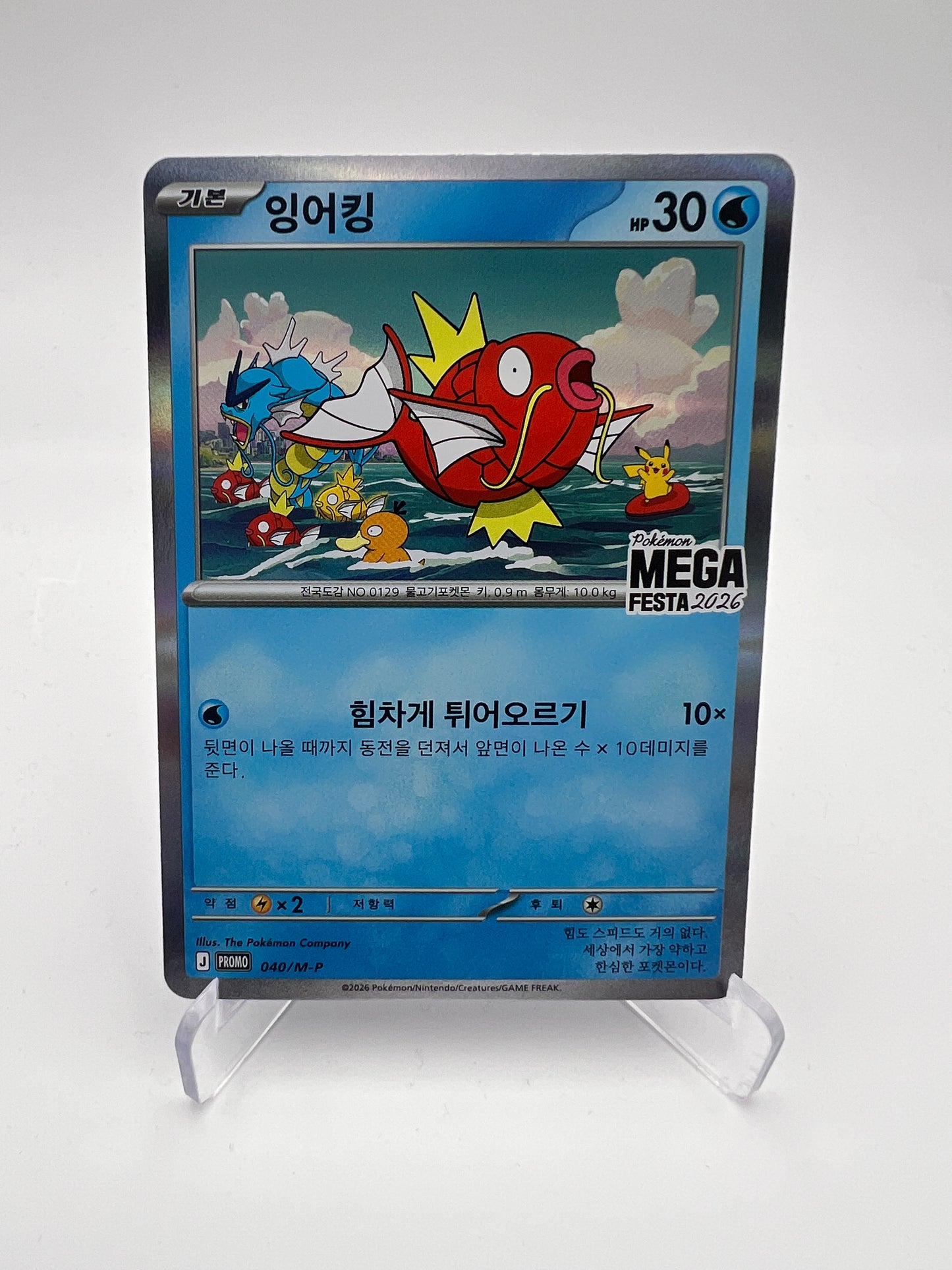 Magicarpe 040/M-P – Promo MEGA FESTA 2026 – Corée – Near Mint – Carte Pokémon