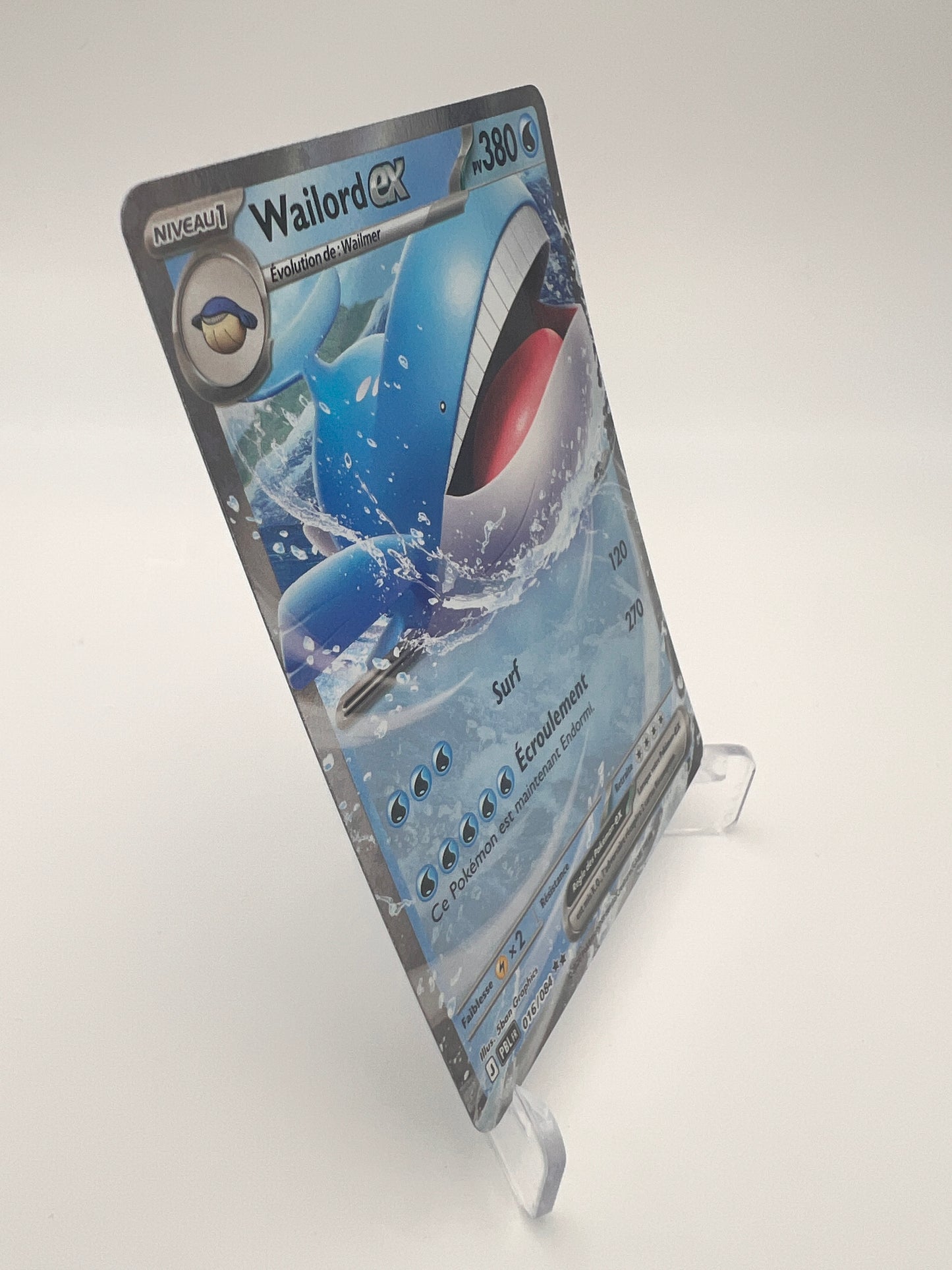 Wailord ex 016/084 – Double Rare – Nuit Noire – Near Mint – Carte Pokémon
