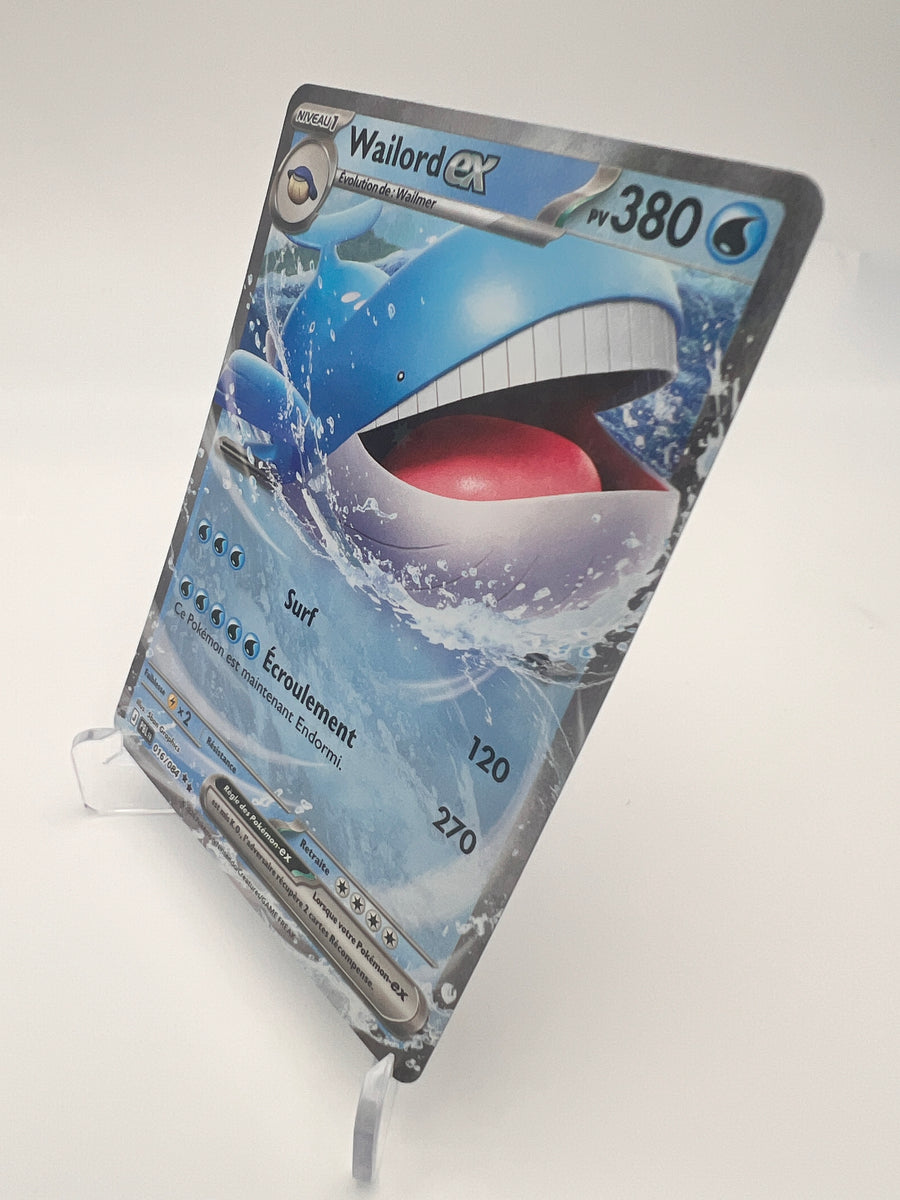 Wailord ex 016/084 – Double Rare – Nuit Noire – Near Mint – Carte Pokémon