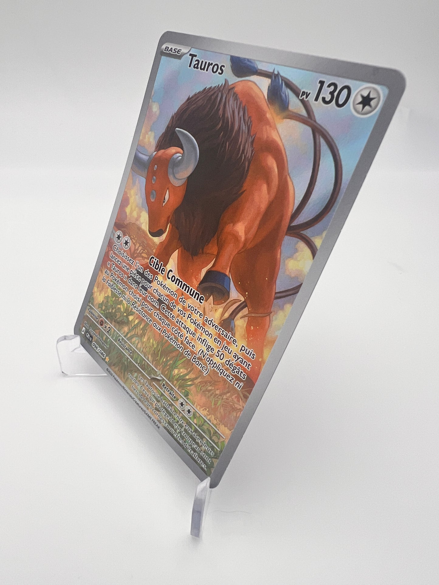 Tauros 096/086 – Illustration Rare – Chaos Ascendant – Near Mint – Carte Pokémon