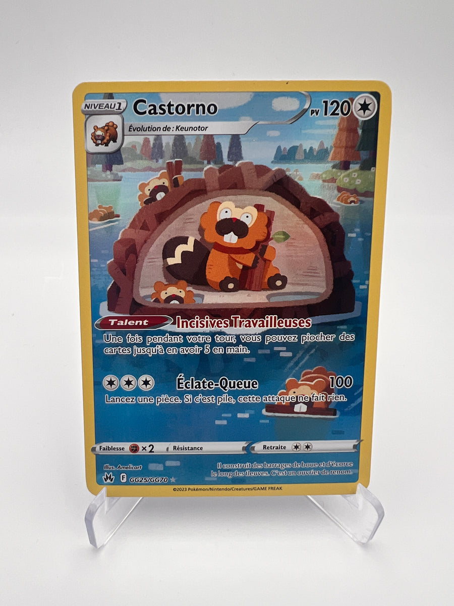 Castorno GG25/GG70 – Galarian Gallery – Zénith Suprême – Near Mint – Carte Pokémon