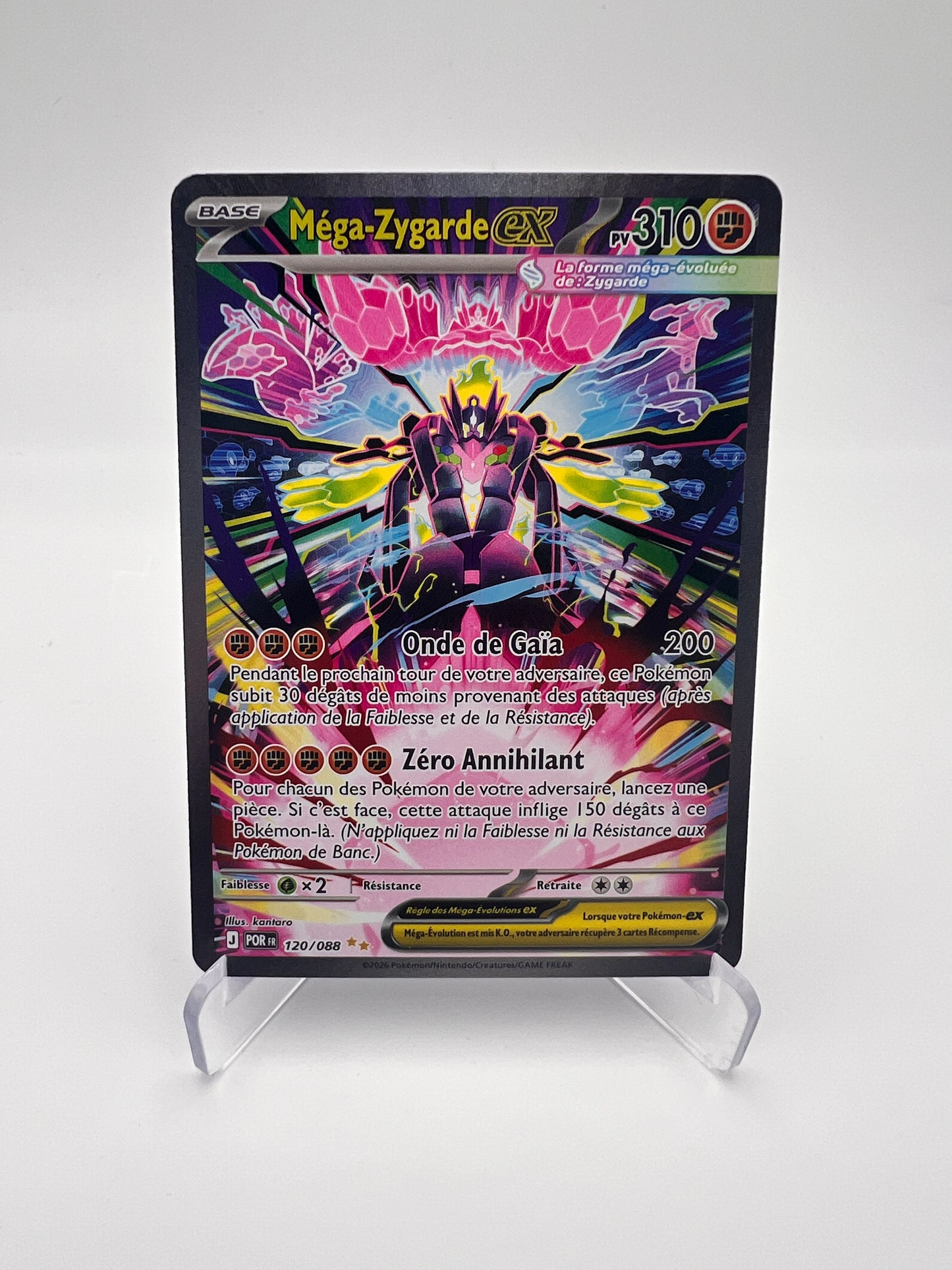 Méga-Zygarde ex 120/088 SAR – Équilibre Parfait – FR – Near Mint – Carte Pokémon