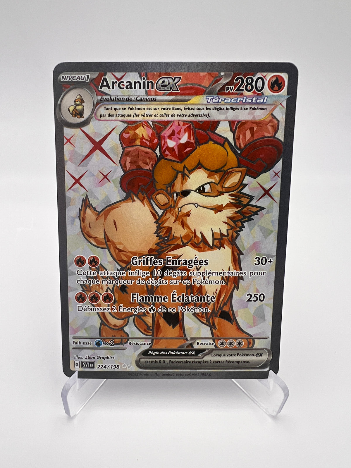 Arcanin ex 224/198 – Écarlate et Violet – Ultra Rare – FR – Near Mint