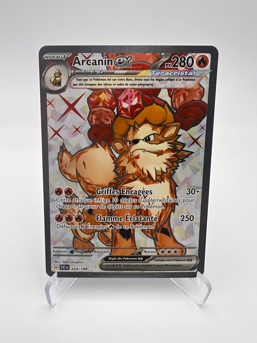 Arcanin ex 224/198 – Écarlate et Violet – Ultra Rare – FR – Near Mint