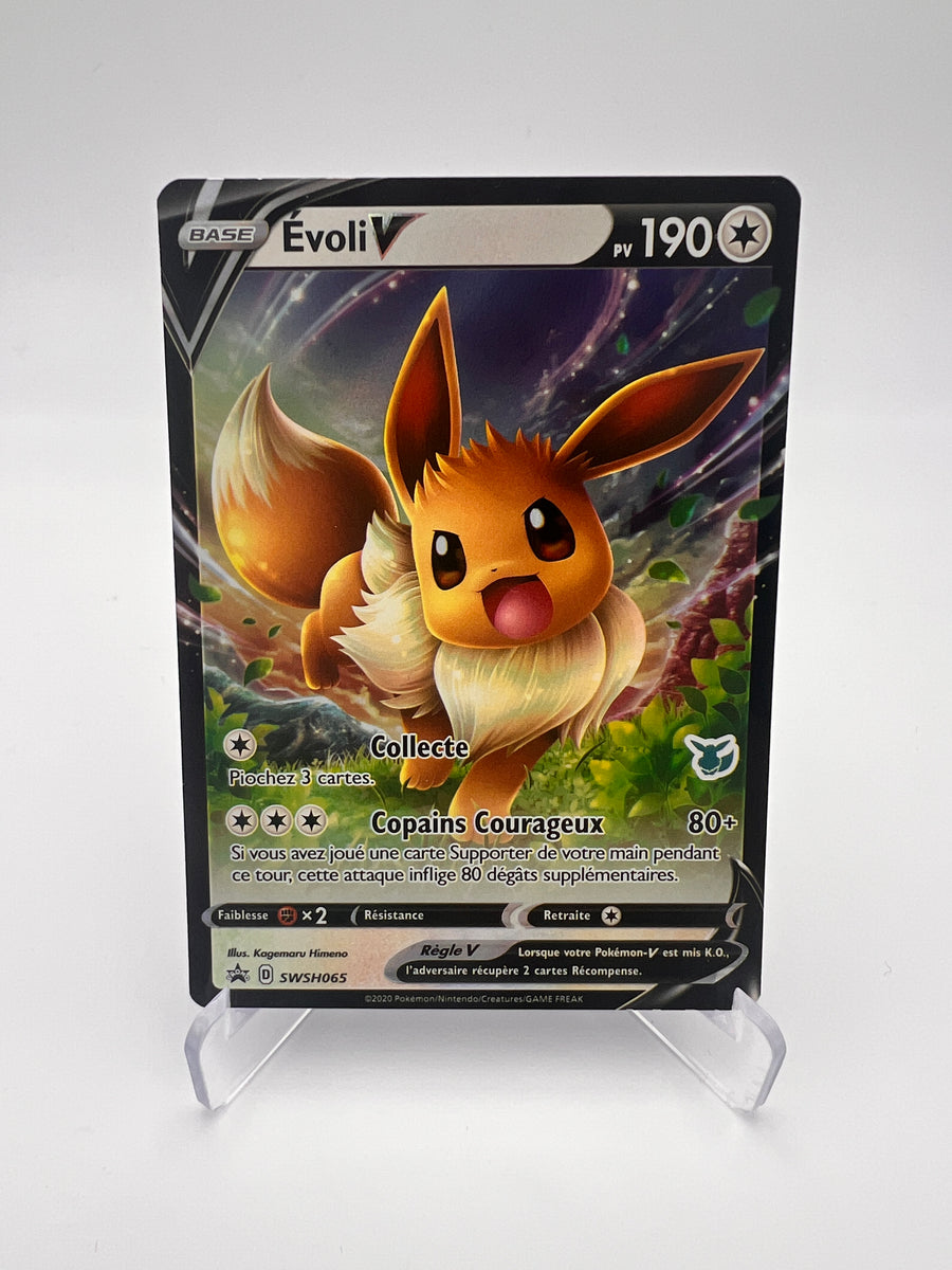 Évoli V SWSH065 – Promo Black Star – FR – Excellent
