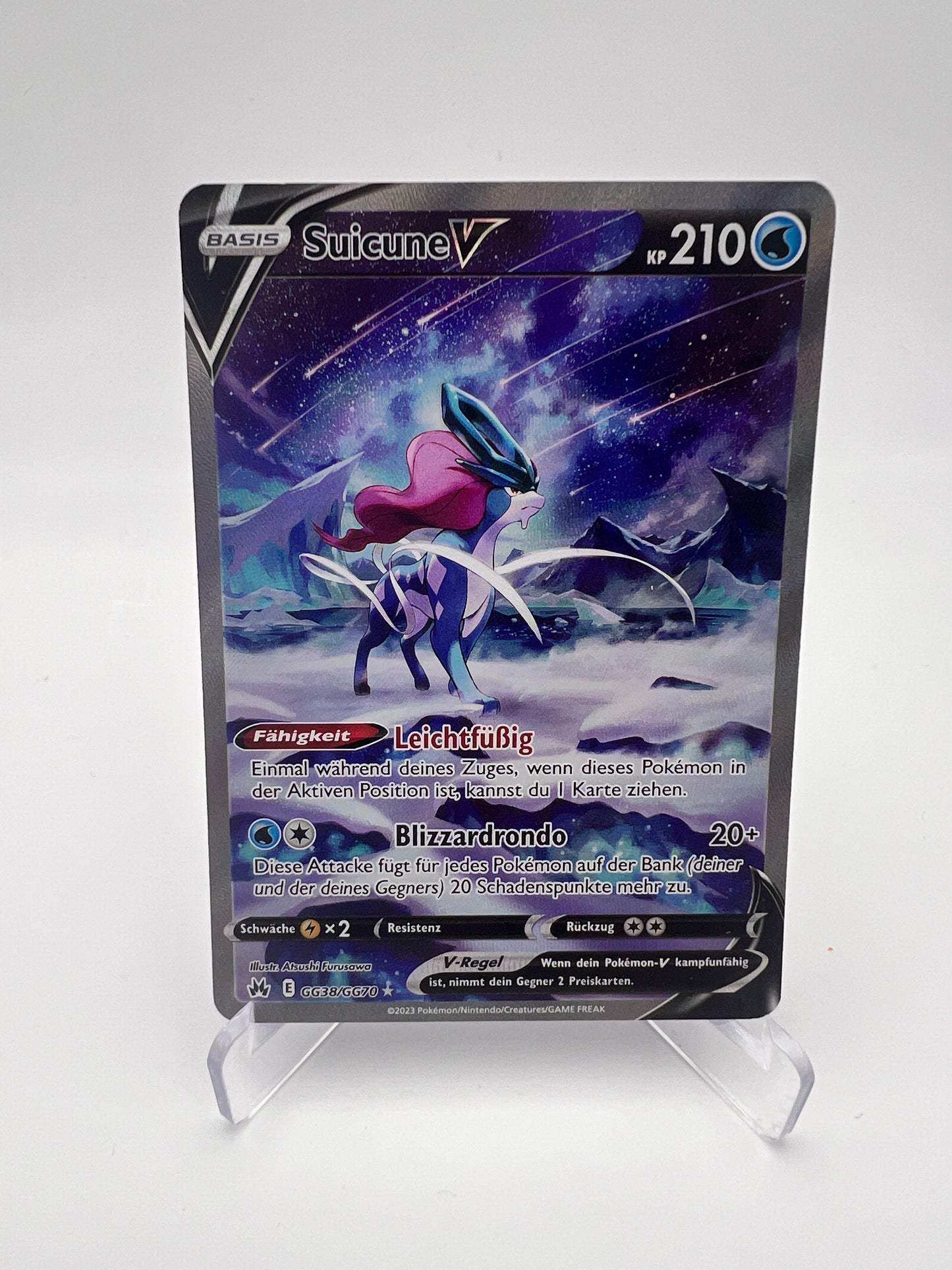 ⚠️ Version Allemande (DE) – Suicune V GG38/GG70 – Zénith Suprême – Near Mint
