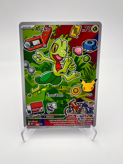 Arcko 055 – AR ⭐ – Promo Starter 30 ans Pokémon – Stamp Pikachu – FR – Near Mint
