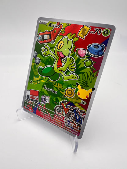 Arcko 055 – AR ⭐ – Promo Starter 30 ans Pokémon – Stamp Pikachu – FR – Near Mint