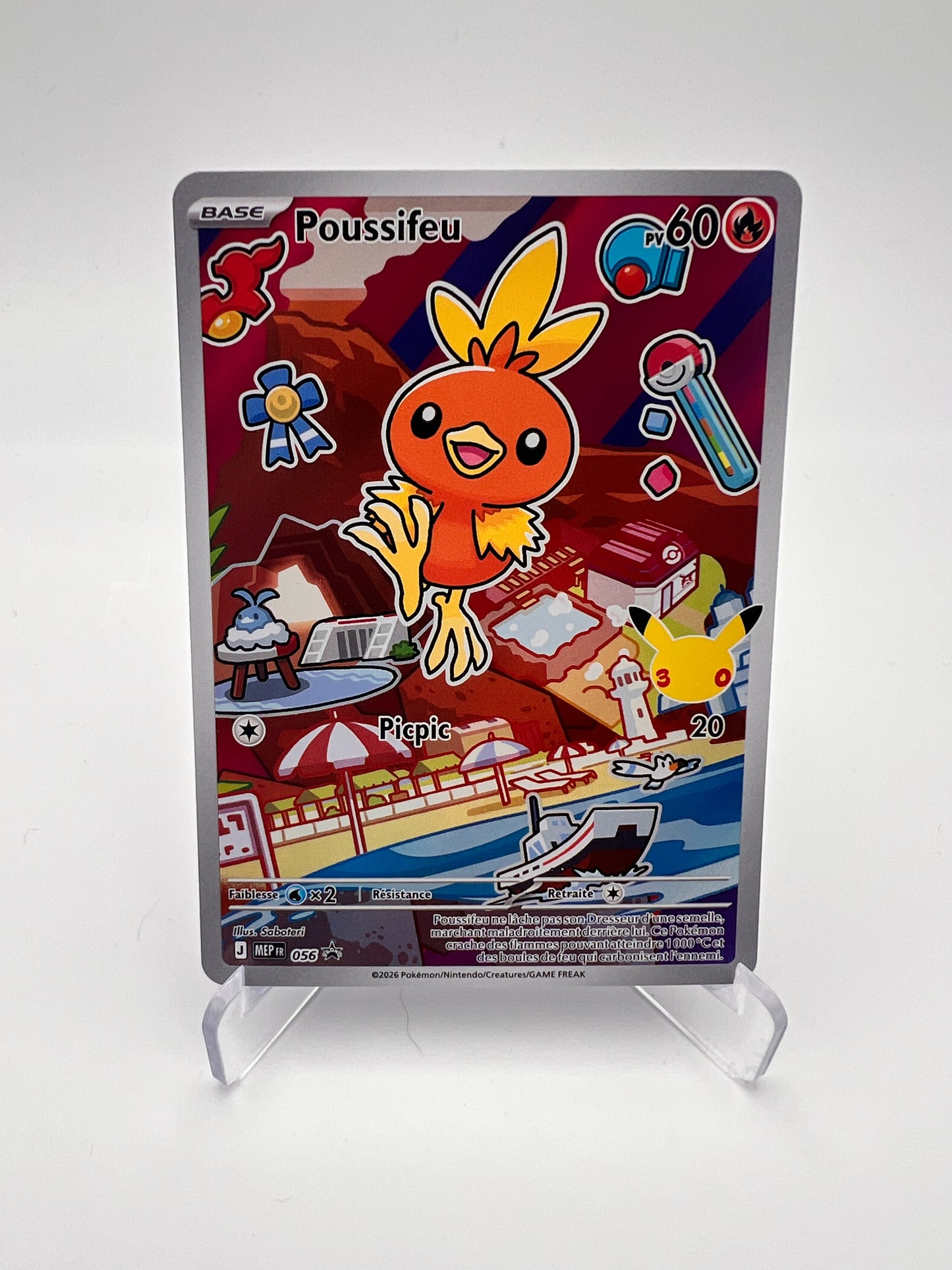 Poussifeu 056 – AR ⭐ – Promo Starter 30 ans Pokémon – FR – Near Mint