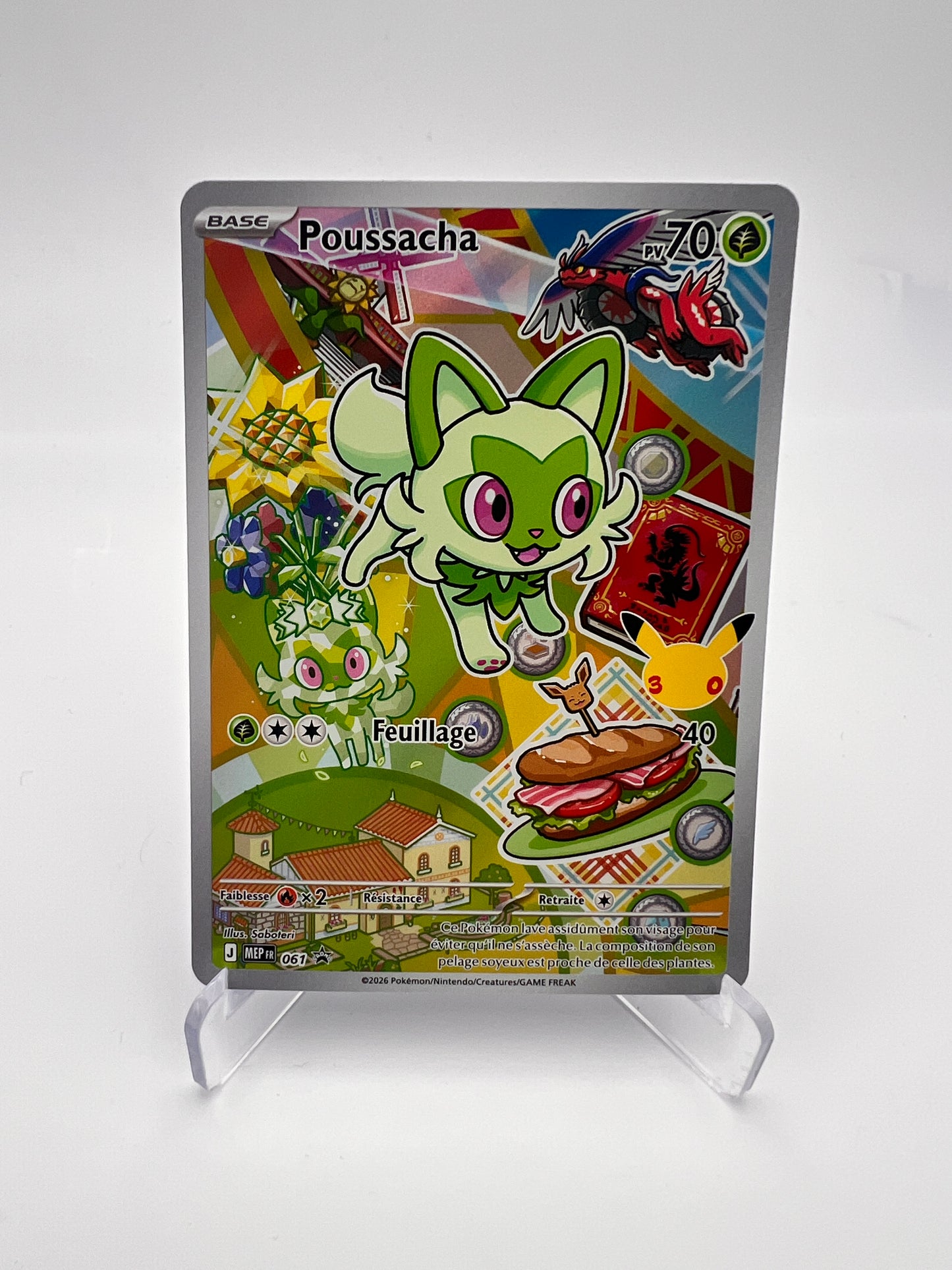 Poussacha 061 – AR ⭐ – Promo Starter 30 ans Pokémon – FR – Near Mint