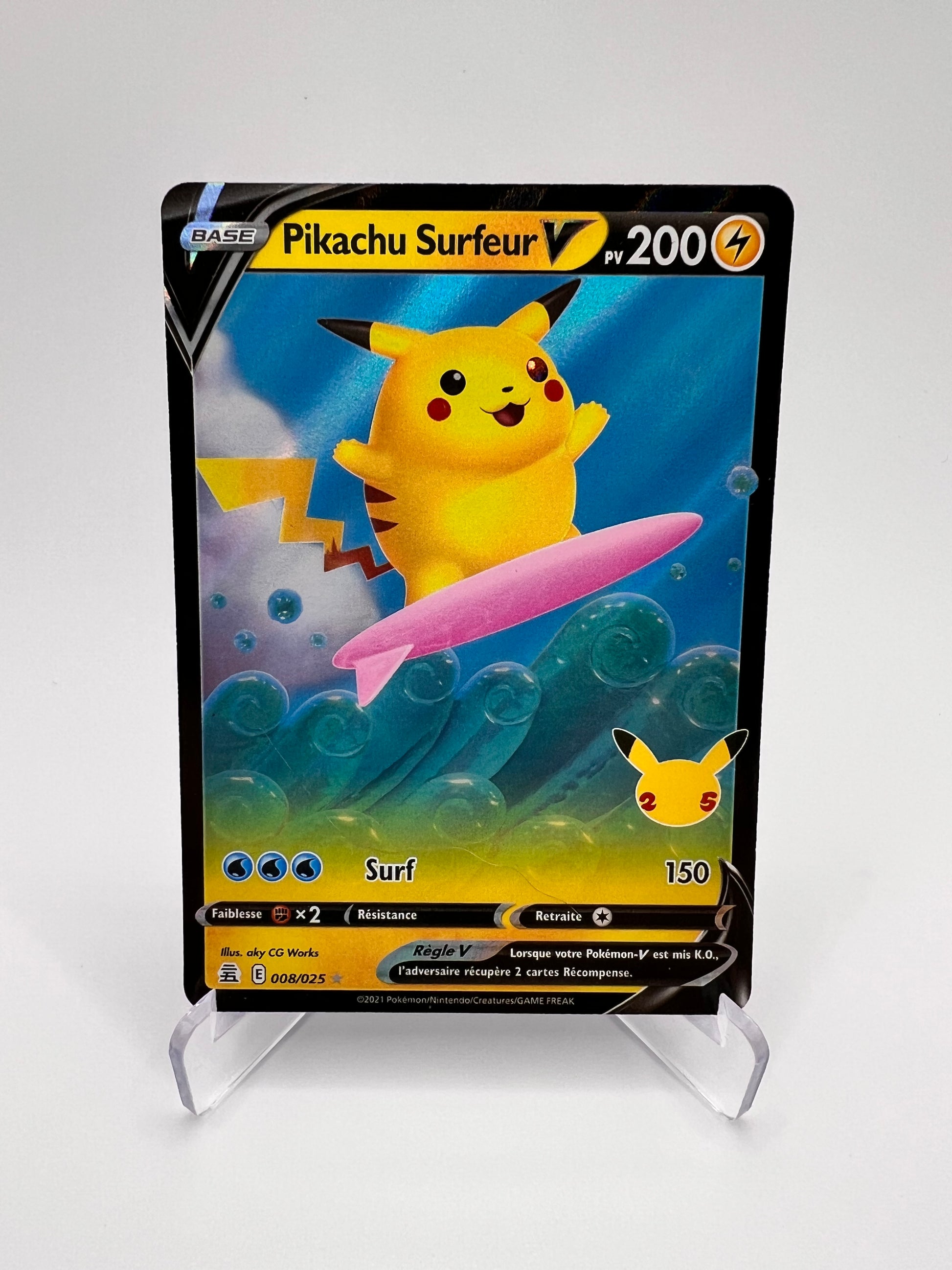Pikachu Surfeur V 008/025 Pikadi Collect
