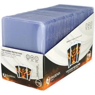 Toploader 3x4" Clear Regular – Pack de 100 – Phoenix Shield - Pikadi Collect