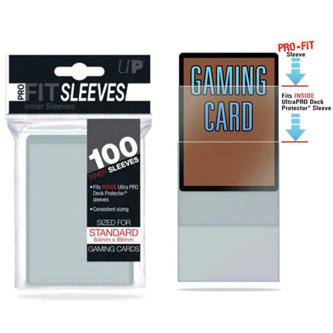 Ultra Pro – Sleeves Standard x100 – Pro Fit Transparent - Pikadi Collect